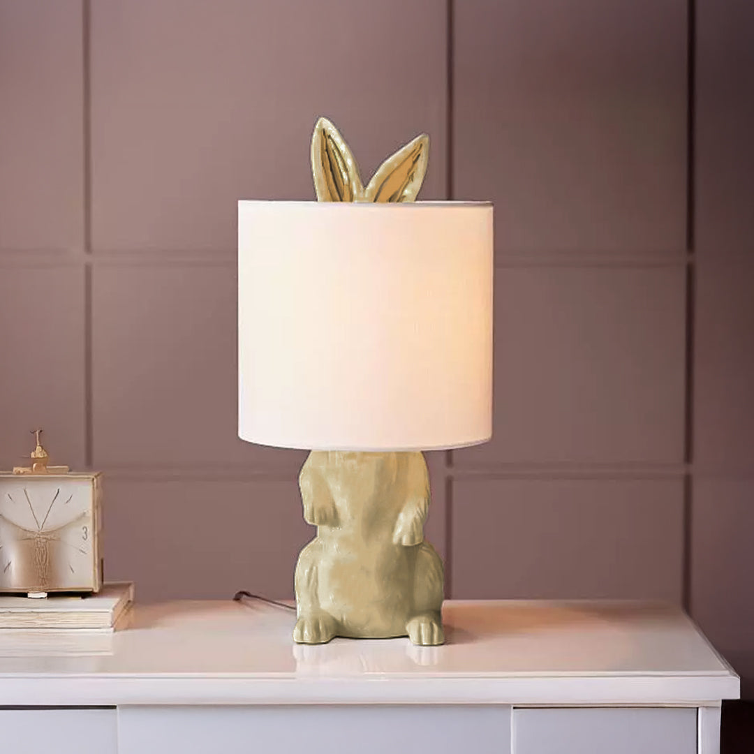 As Is - Beige Rabbit Shaped Table lamp HTD-IW1433-195 - DISPLAY ITEM - ebarza Furniture UAE | Shop Modern Furniture in Abu Dhabi & Dubai - مفروشات ايبازرا في الامارات | تسوق اثاث عصري وديكورات مميزة في دبي وابوظبي