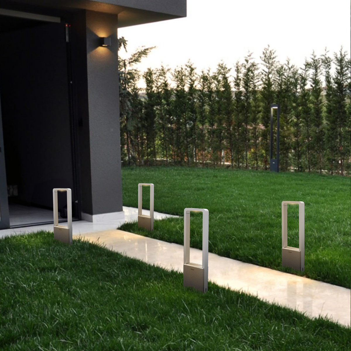 BEACON Yingjiao Outdoor Lamp MO-7104W outdoor lighting fixture with sleek design and weather-resistant finish.