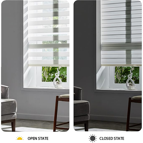 Zebra Blinds - LARGE BK18804-LARGE 160cm - Curtains & Drapes - ebarza Furniture UAE | Shop Modern Furniture in Abu Dhabi & Dubai - مفروشات ايبازرا في الامارات | تسوق اثاث عصري وديكورات مميزة في دبي وابوظبي