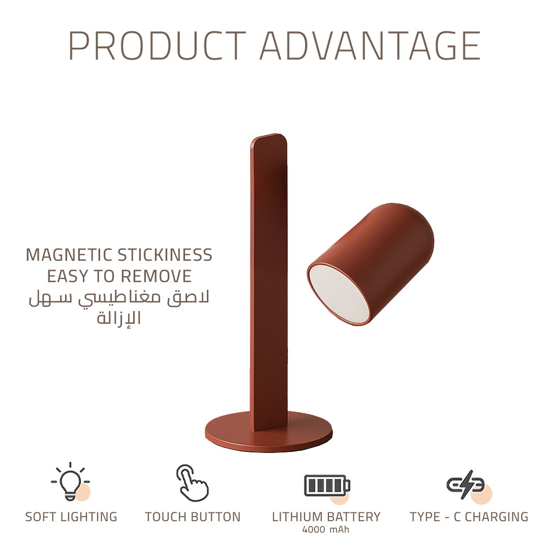 Table Lamp LWN575-T-Sandy Red - Desk/table Lamps - ebarza Furniture UAE | Shop Modern Furniture in Abu Dhabi & Dubai - مفروشات ايبازرا في الامارات | تسوق اثاث عصري وديكورات مميزة في دبي وابوظبي