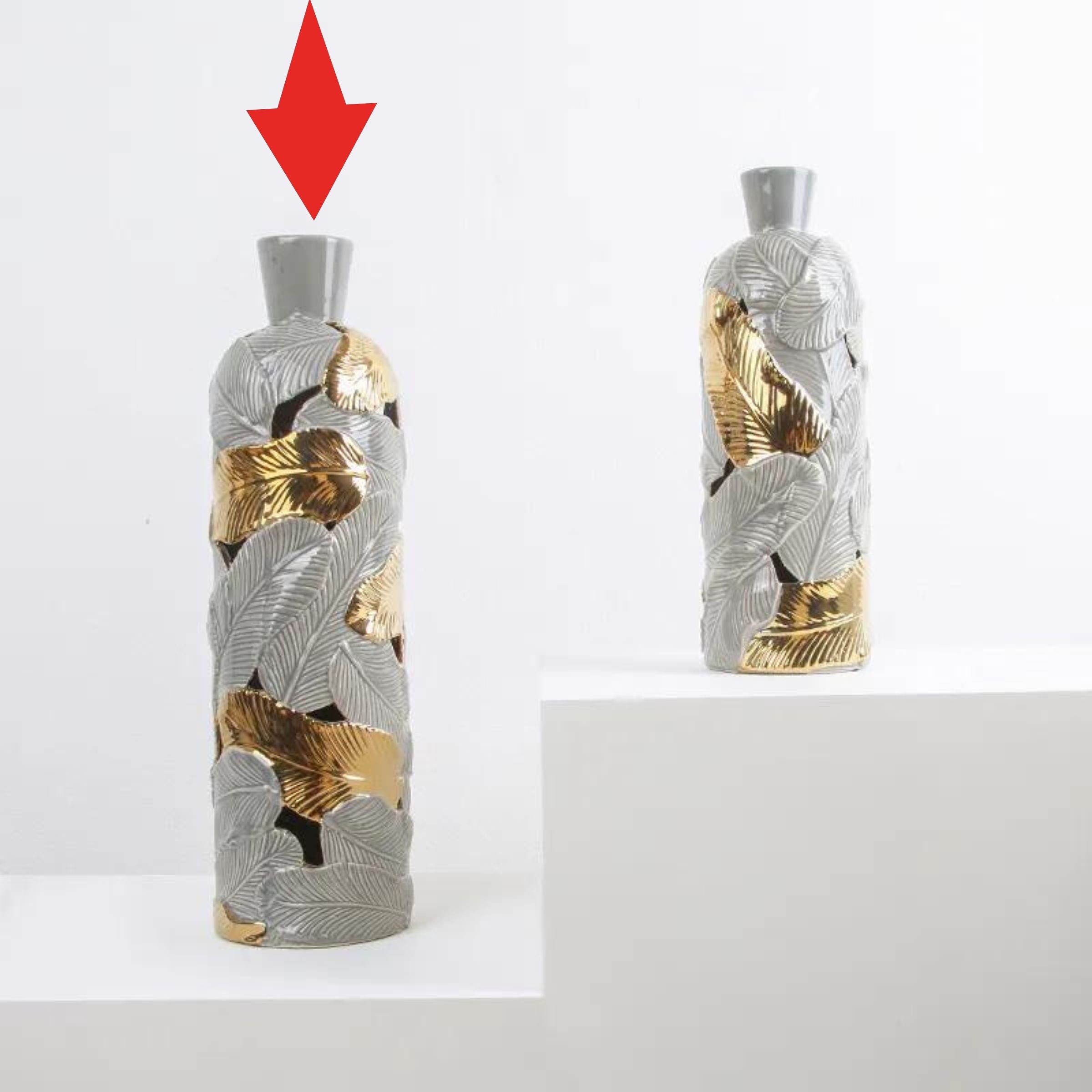 Handmade Decorative Vase Fa-D2007A - Vases - ebarza Furniture UAE | Shop Modern Furniture in Abu Dhabi & Dubai - مفروشات ايبازرا في الامارات | تسوق اثاث عصري وديكورات مميزة في دبي وابوظبي