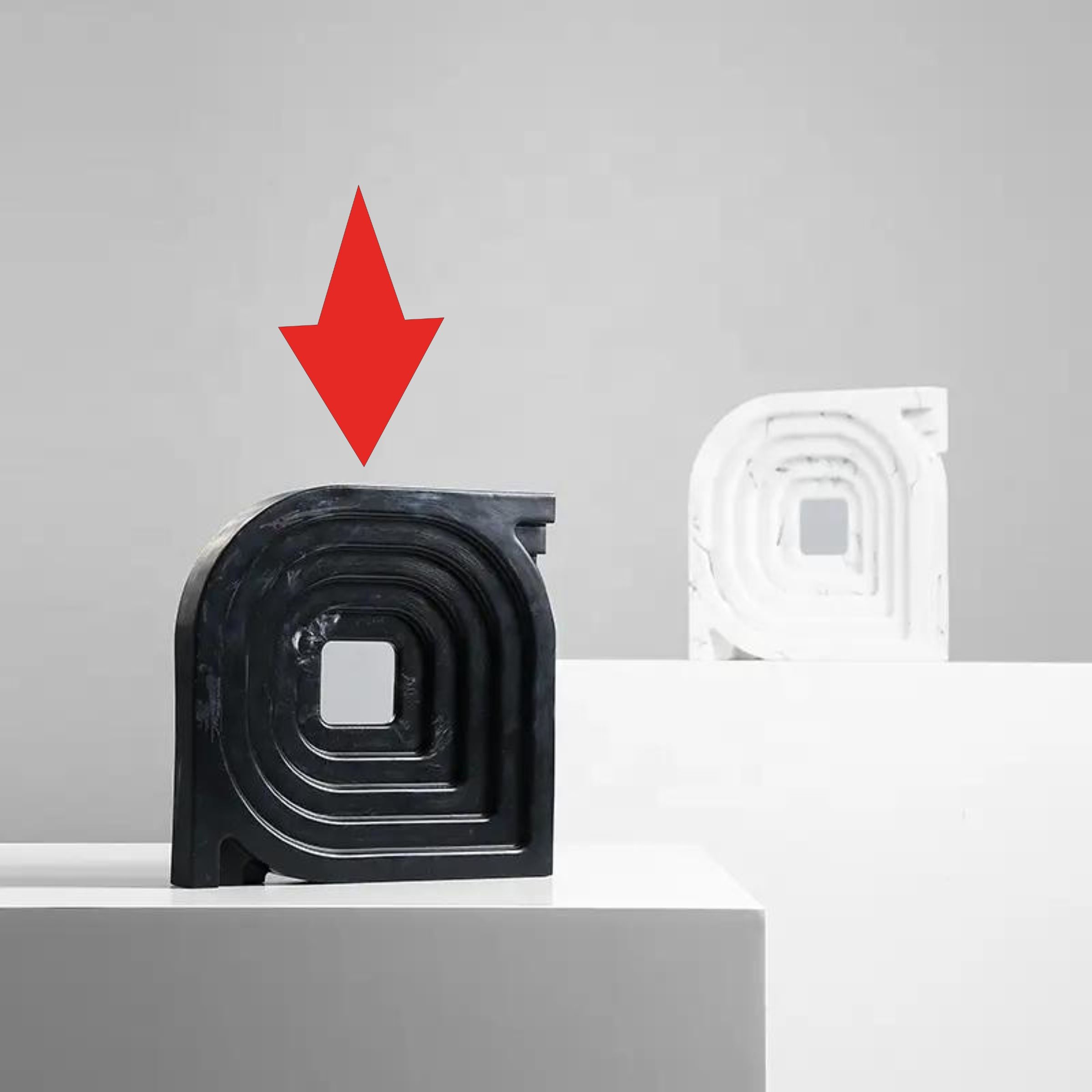 Square And Round Corner Ornaments Black Fc-Sz21105A - Home Decor Figurines - ebarza Furniture UAE | Shop Modern Furniture in Abu Dhabi & Dubai - مفروشات ايبازرا في الامارات | تسوق اثاث عصري وديكورات مميزة في دبي وابوظبي