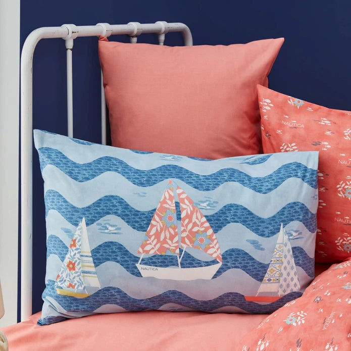 Karaca Nautica Home Kids Saily Single 100% Cotton Duvet Cover Set 180.01.01.0521 - Bedding - ebarza Furniture UAE | Shop Modern Furniture in Abu Dhabi & Dubai - مفروشات ايبازرا في الامارات | تسوق اثاث عصري وديكورات مميزة في دبي وابوظبي