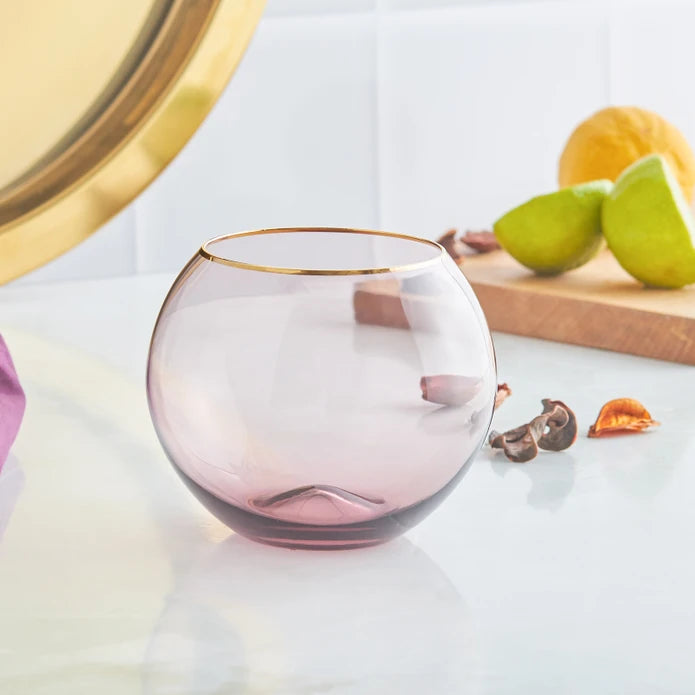 Karaca Azalea Water Glass Purple 550 ml 153.03.08.1585 -  Drinkware | كوب ماء أزاليا كاراجا أرجوانية 550 مل - ebarza Furniture UAE | Shop Modern Furniture in Abu Dhabi & Dubai - مفروشات ايبازرا في الامارات | تسوق اثاث عصري وديكورات مميزة في دبي وابوظبي