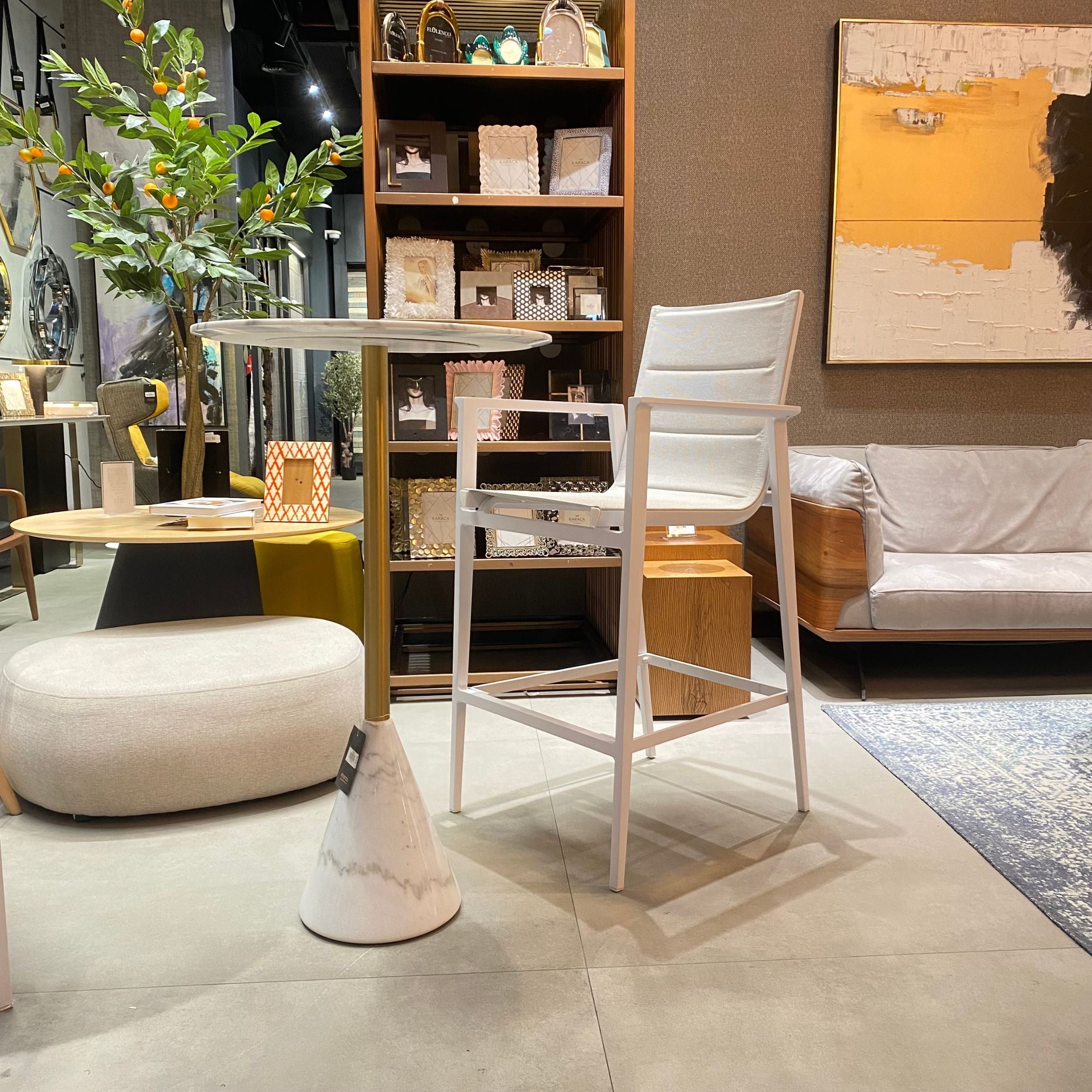 Display Item - Tango Aluminum Outdoor Bar Chair Aether-Bar-W-Chair Nakheel - Bar Stools - ebarza Furniture UAE | Shop Modern Furniture in Abu Dhabi & Dubai - مفروشات ايبازرا في الامارات | تسوق اثاث عصري وديكورات مميزة في دبي وابوظبي