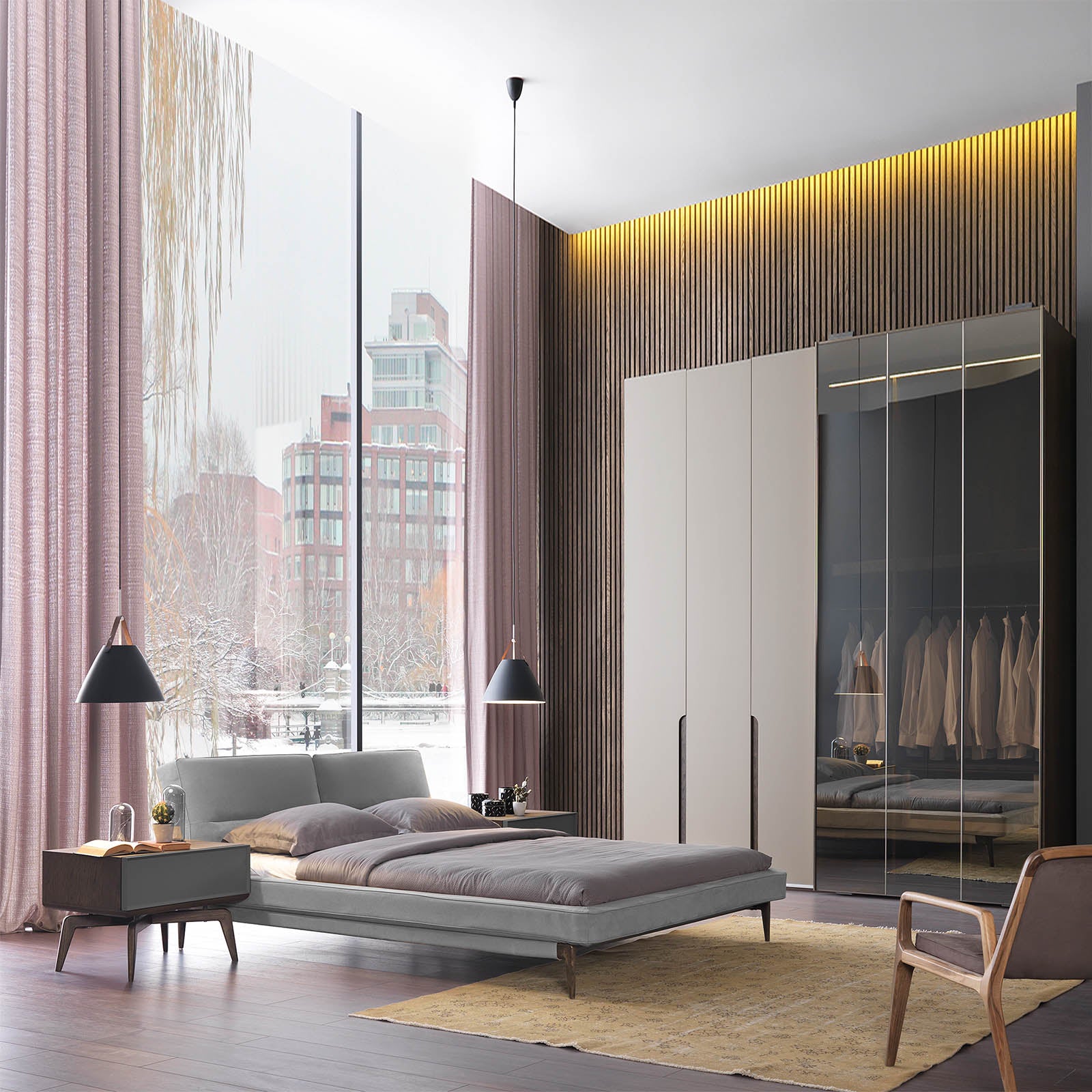 Ligna Bedstead Ligna009-Onlybed - Bedsteads - ebarza Furniture UAE | Shop Modern Furniture in Abu Dhabi & Dubai - مفروشات ايبازرا في الامارات | تسوق اثاث عصري وديكورات مميزة في دبي وابوظبي