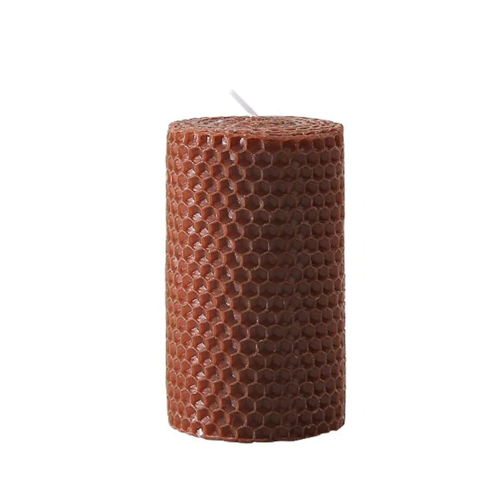 Honeycomb Pattern Candle - Large Fc-Ftj032A -  Candles | شمعة على شكل خلية نحل - كبيرة - ebarza Furniture UAE | Shop Modern Furniture in Abu Dhabi & Dubai - مفروشات ايبازرا في الامارات | تسوق اثاث عصري وديكورات مميزة في دبي وابوظبي