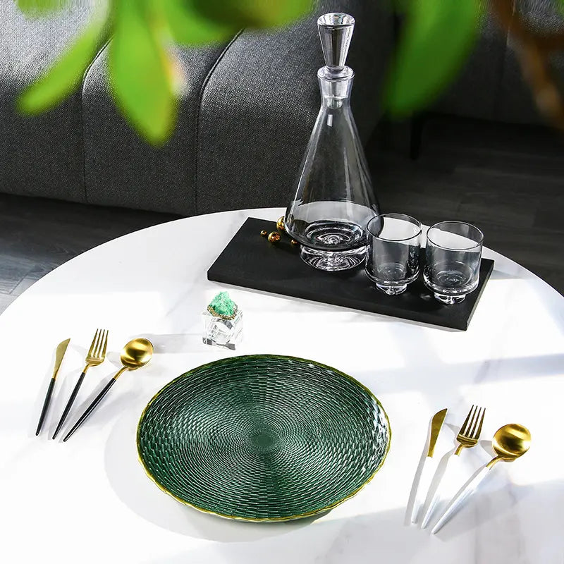 Dinner Plate Fc-Cj1805 - Plates - ebarza Furniture UAE | Shop Modern Furniture in Abu Dhabi & Dubai - مفروشات ايبازرا في الامارات | تسوق اثاث عصري وديكورات مميزة في دبي وابوظبي