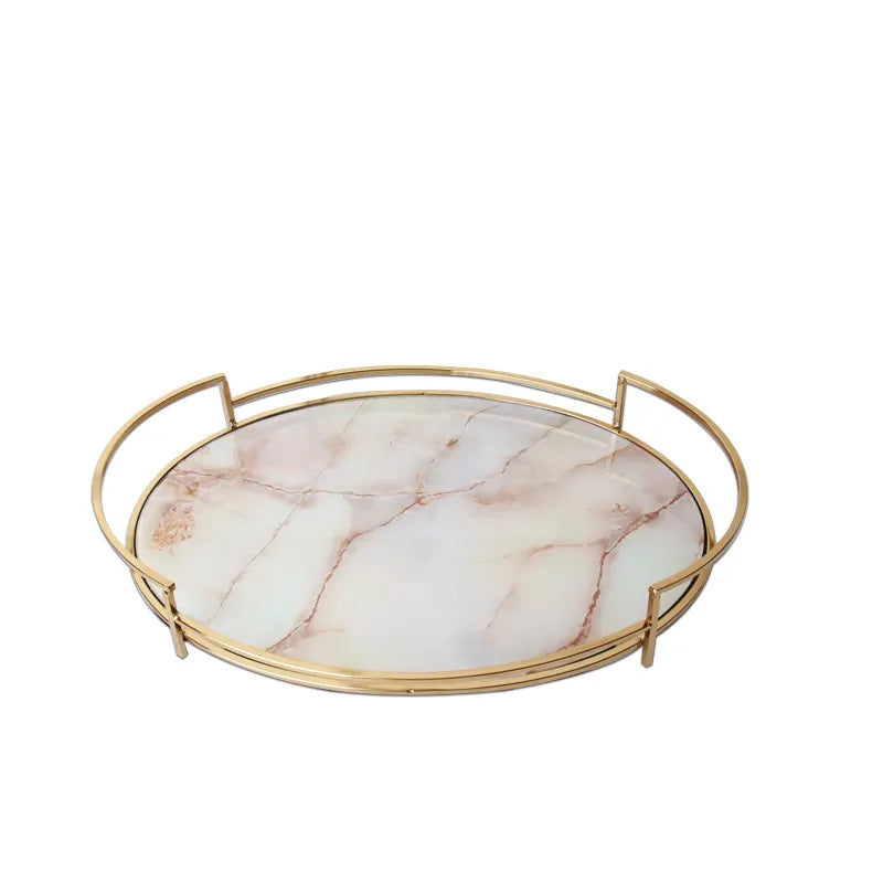 Oval Tray Fl-Tz1048 - Trays - ebarza Furniture UAE | Shop Modern Furniture in Abu Dhabi & Dubai - مفروشات ايبازرا في الامارات | تسوق اثاث عصري وديكورات مميزة في دبي وابوظبي