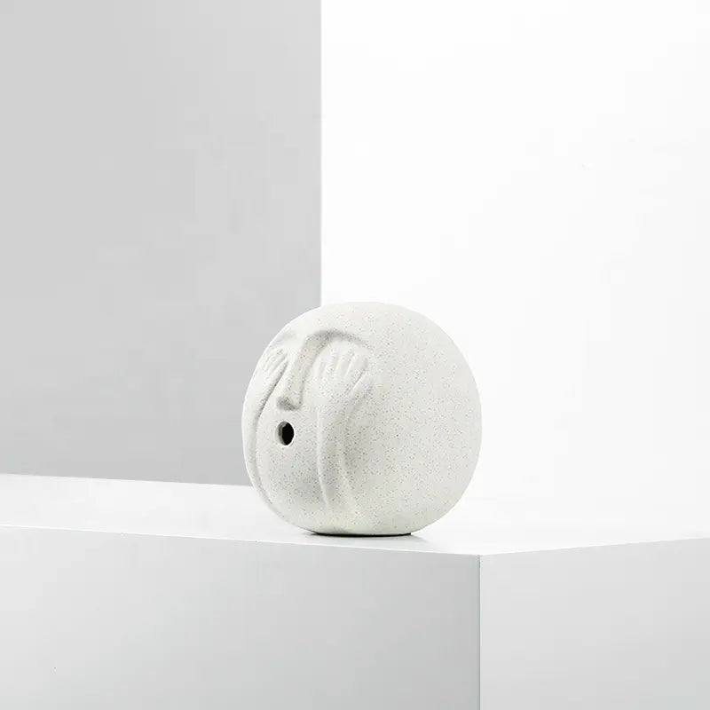 See No Evil Ceramic Sculpture Fa-D22013B - Home Decor Figurines - ebarza Furniture UAE | Shop Modern Furniture in Abu Dhabi & Dubai - مفروشات ايبازرا في الامارات | تسوق اثاث عصري وديكورات مميزة في دبي وابوظبي
