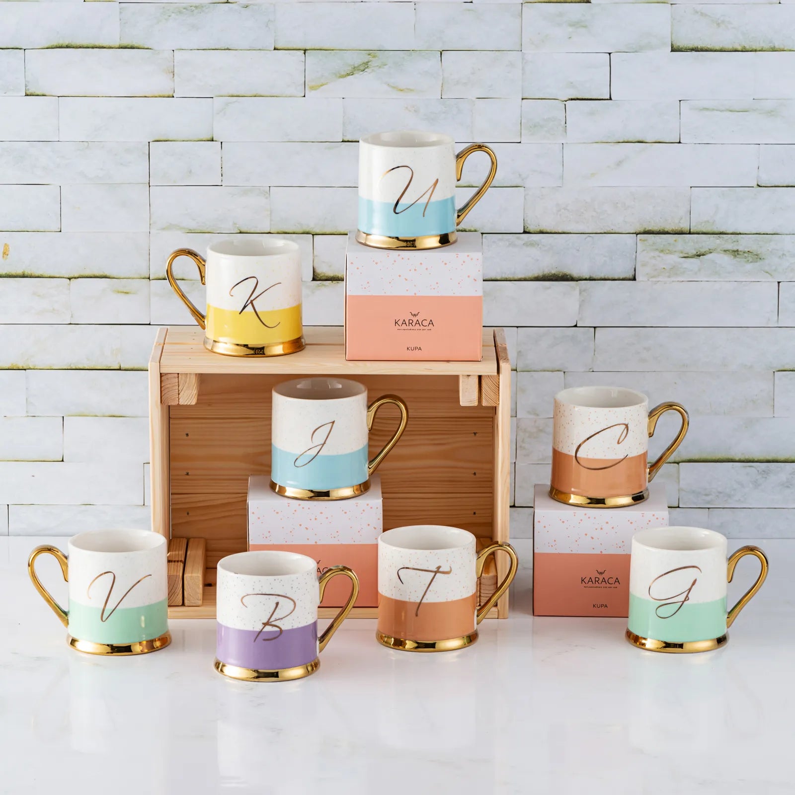 Karaca B Letter Mug 153.03.06.1609 -  Mugs | كوب حرف B من كاراجا - ebarza Furniture UAE | Shop Modern Furniture in Abu Dhabi & Dubai - مفروشات ايبازرا في الامارات | تسوق اثاث عصري وديكورات مميزة في دبي وابوظبي