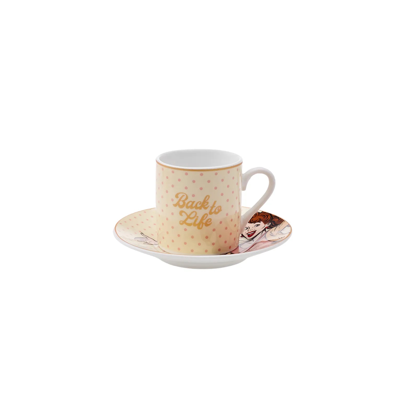 Karaca Back To Set Of 6 Coffee Cups 80 Ml 153.03.06.6150 -  Coffee Sets | كاراجا باك تو طقم 6 فناجين قهوة 80 مل - ebarza Furniture UAE | Shop Modern Furniture in Abu Dhabi & Dubai - مفروشات ايبازرا في الامارات | تسوق اثاث عصري وديكورات مميزة في دبي وابوظبي