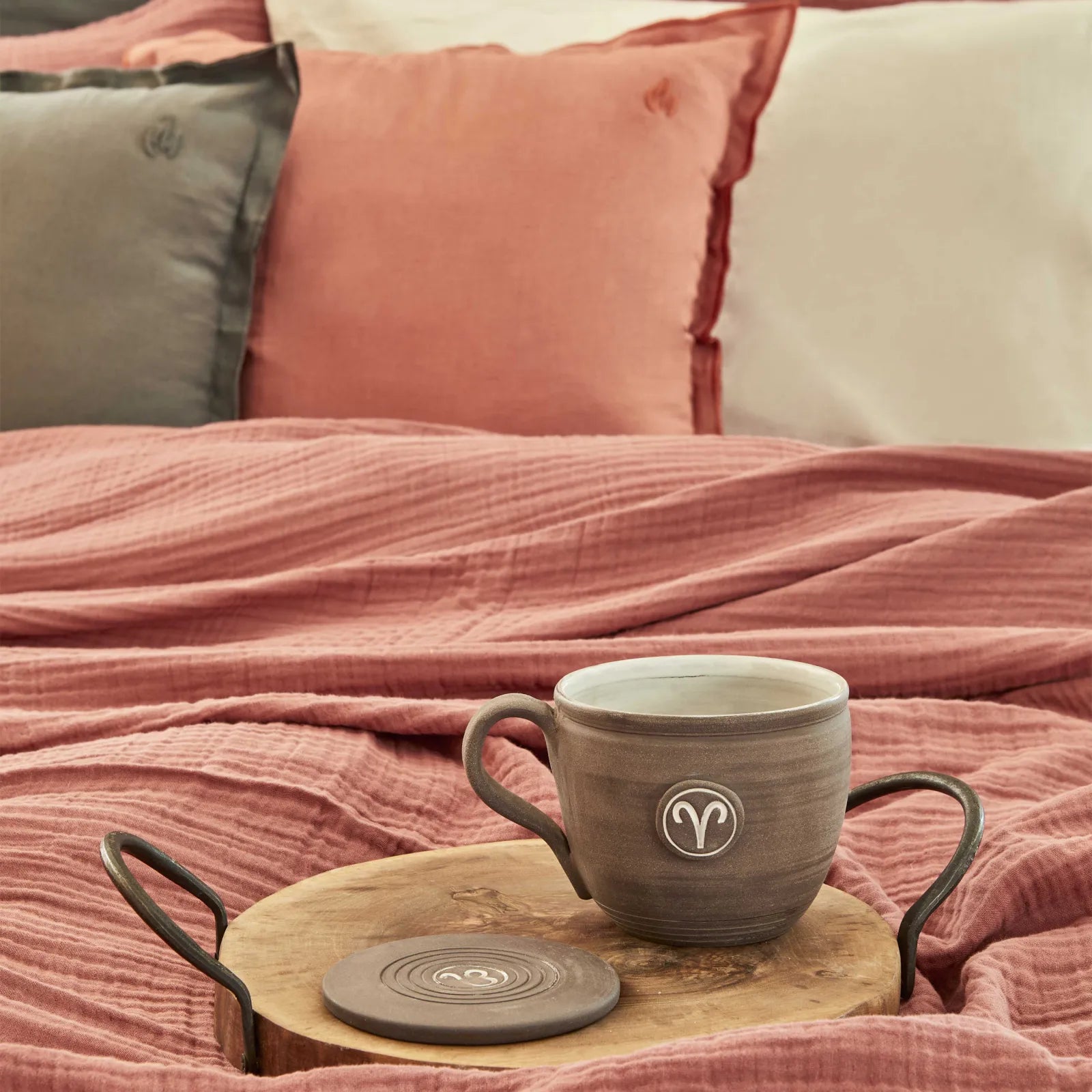 Karaca Home 4 Element Aragon 100% Cotton Double Bedspread Ateş 200.18.01.0697 - Bedding - ebarza Furniture UAE | Shop Modern Furniture in Abu Dhabi & Dubai - مفروشات ايبازرا في الامارات | تسوق اثاث عصري وديكورات مميزة في دبي وابوظبي