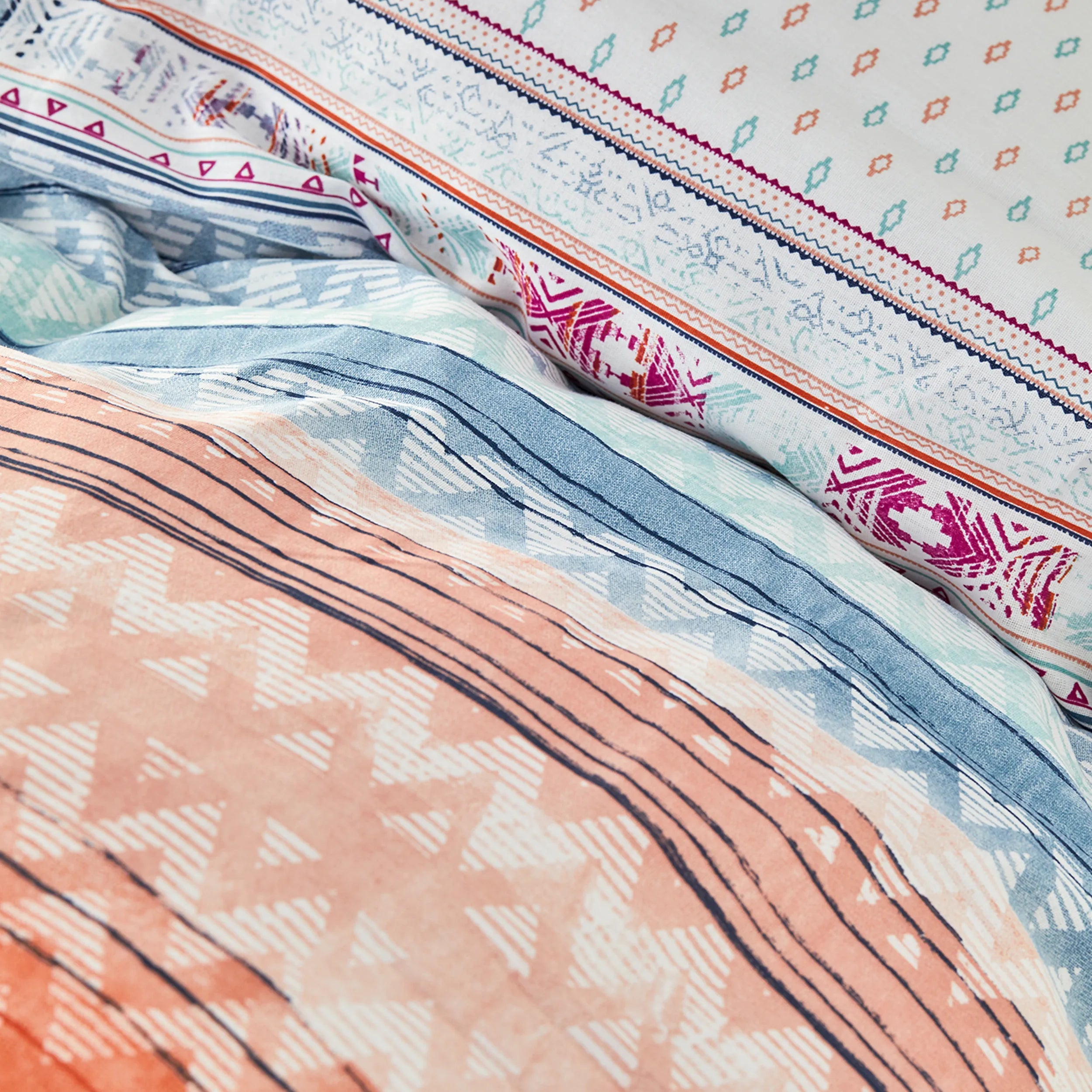 Karaca Home Moody Blue 100% Cotton Young Single Duvet Cover Set 200.18.01.0299 - Bedding - ebarza Furniture UAE | Shop Modern Furniture in Abu Dhabi & Dubai - مفروشات ايبازرا في الامارات | تسوق اثاث عصري وديكورات مميزة في دبي وابوظبي