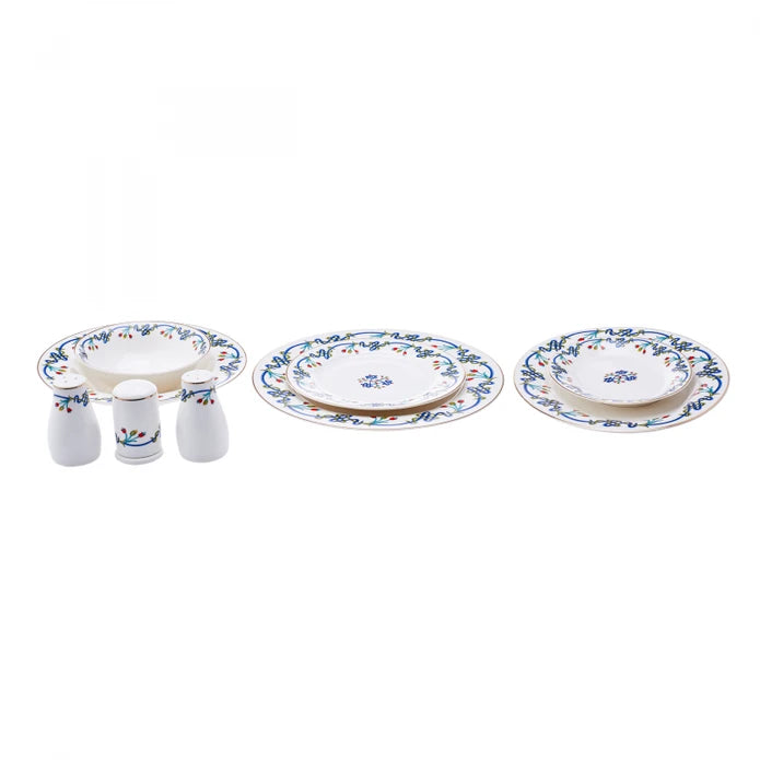 Karaca Knot Gold 56 Pieces Dinnerware Set For 12 Persons 153.03.08.1405 - Dinnerware Sets - ebarza Furniture UAE | Shop Modern Furniture in Abu Dhabi & Dubai - مفروشات ايبازرا في الامارات | تسوق اثاث عصري وديكورات مميزة في دبي وابوظبي
