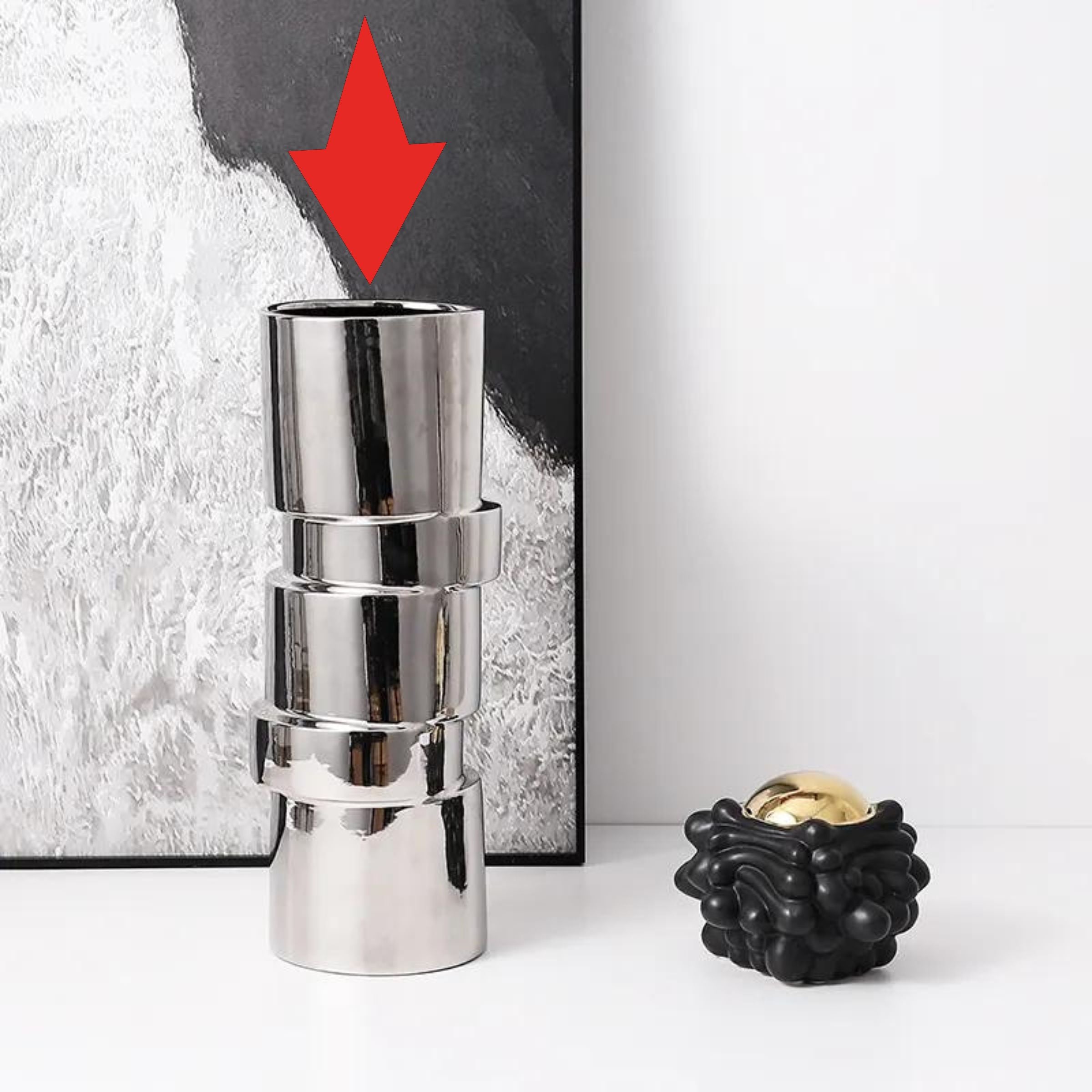 Bamboo Vase Fa-D21090 - Vases - ebarza Furniture UAE | Shop Modern Furniture in Abu Dhabi & Dubai - مفروشات ايبازرا في الامارات | تسوق اثاث عصري وديكورات مميزة في دبي وابوظبي