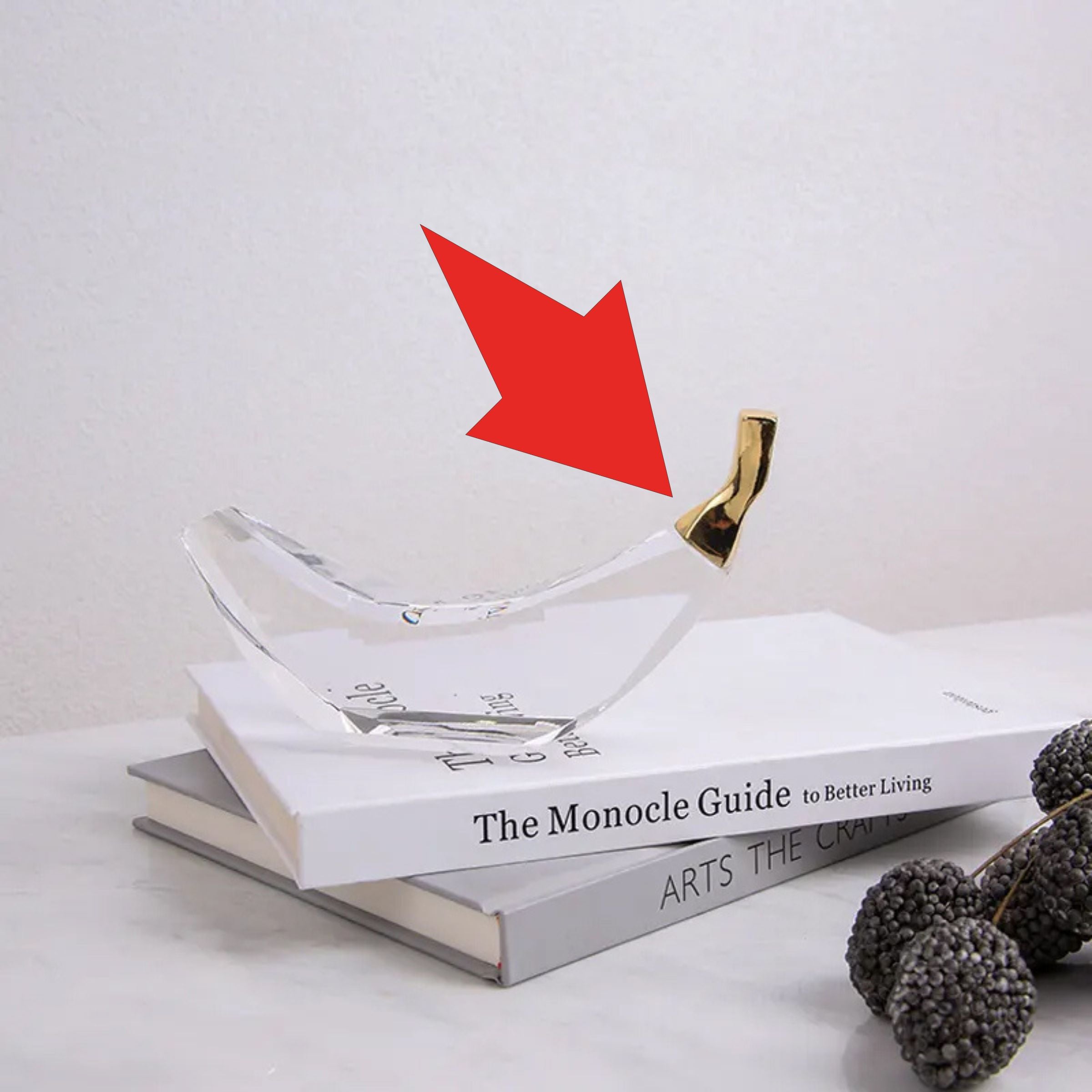 Banana Crystal Decoration Fb-Sj2002 - Home Decor Figurines - ebarza Furniture UAE | Shop Modern Furniture in Abu Dhabi & Dubai - مفروشات ايبازرا في الامارات | تسوق اثاث عصري وديكورات مميزة في دبي وابوظبي