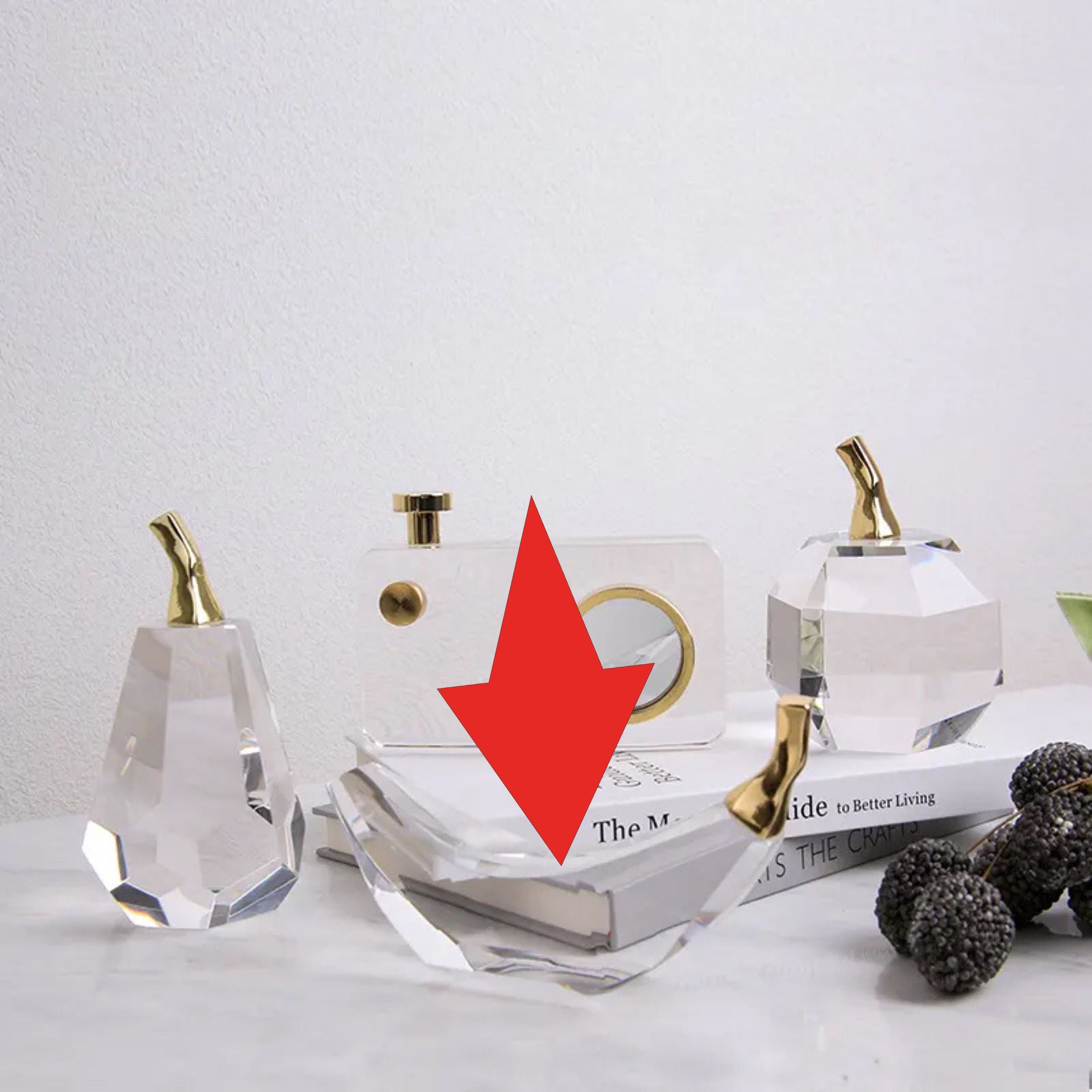 Banana Crystal Decoration Fb-Sj2002 - Home Decor Figurines - ebarza Furniture UAE | Shop Modern Furniture in Abu Dhabi & Dubai - مفروشات ايبازرا في الامارات | تسوق اثاث عصري وديكورات مميزة في دبي وابوظبي