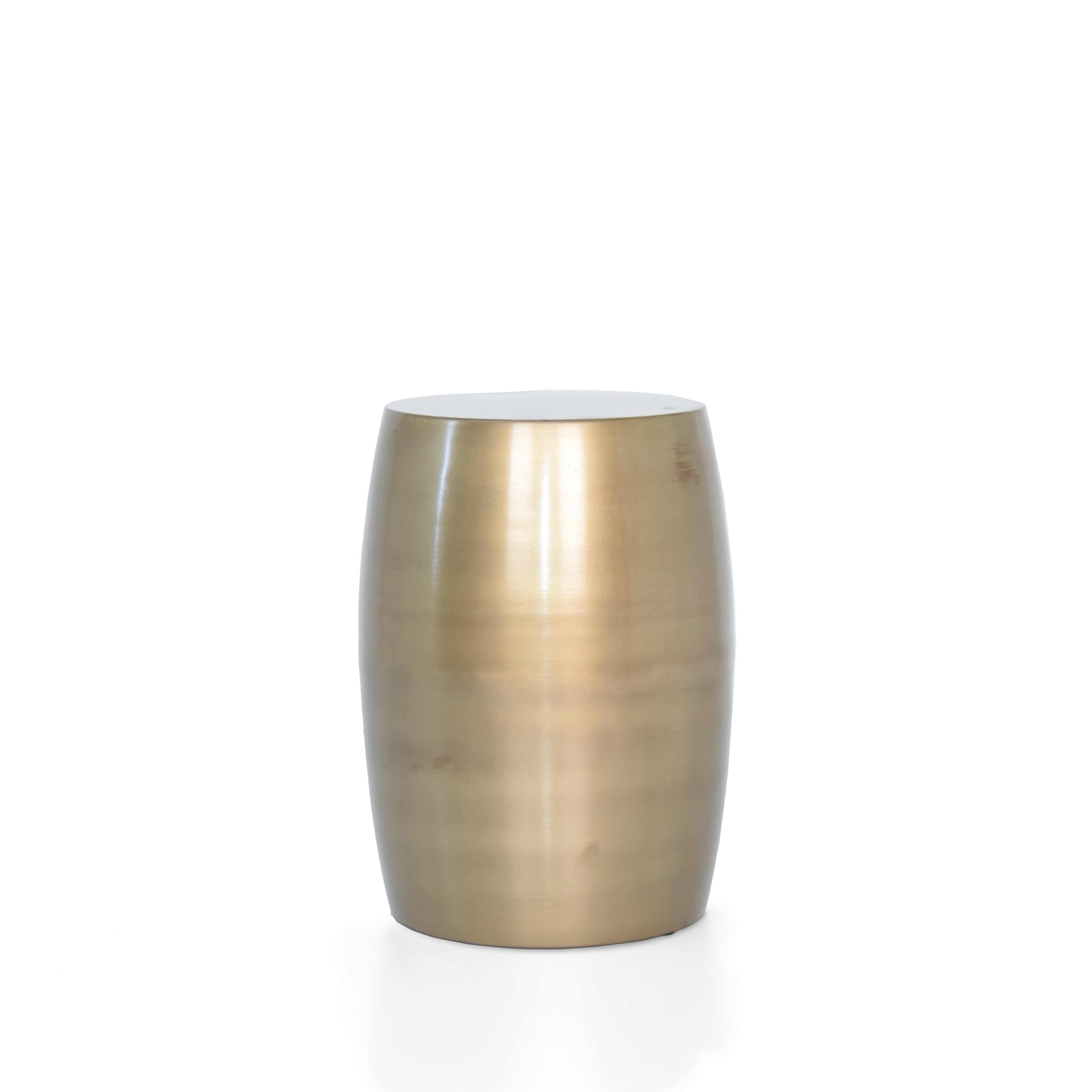 Barrel Shaped Metal Stool 16615 - Poufs - ebarza Furniture UAE | Shop Modern Furniture in Abu Dhabi & Dubai - مفروشات ايبازرا في الامارات | تسوق اثاث عصري وديكورات مميزة في دبي وابوظبي