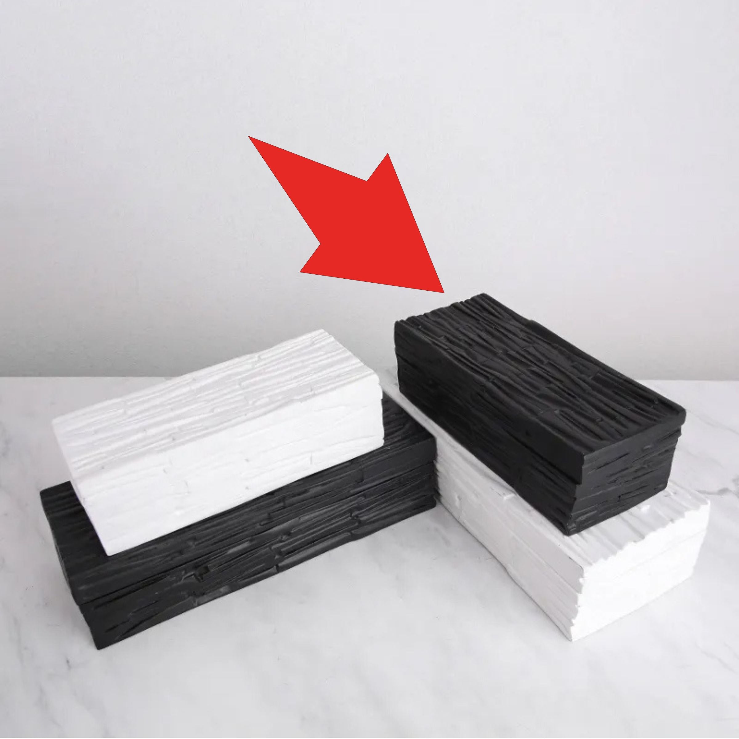 Black Resin Decorative Box-B Fc-Sz2023B - Decorative Boxes - ebarza Furniture UAE | Shop Modern Furniture in Abu Dhabi & Dubai - مفروشات ايبازرا في الامارات | تسوق اثاث عصري وديكورات مميزة في دبي وابوظبي