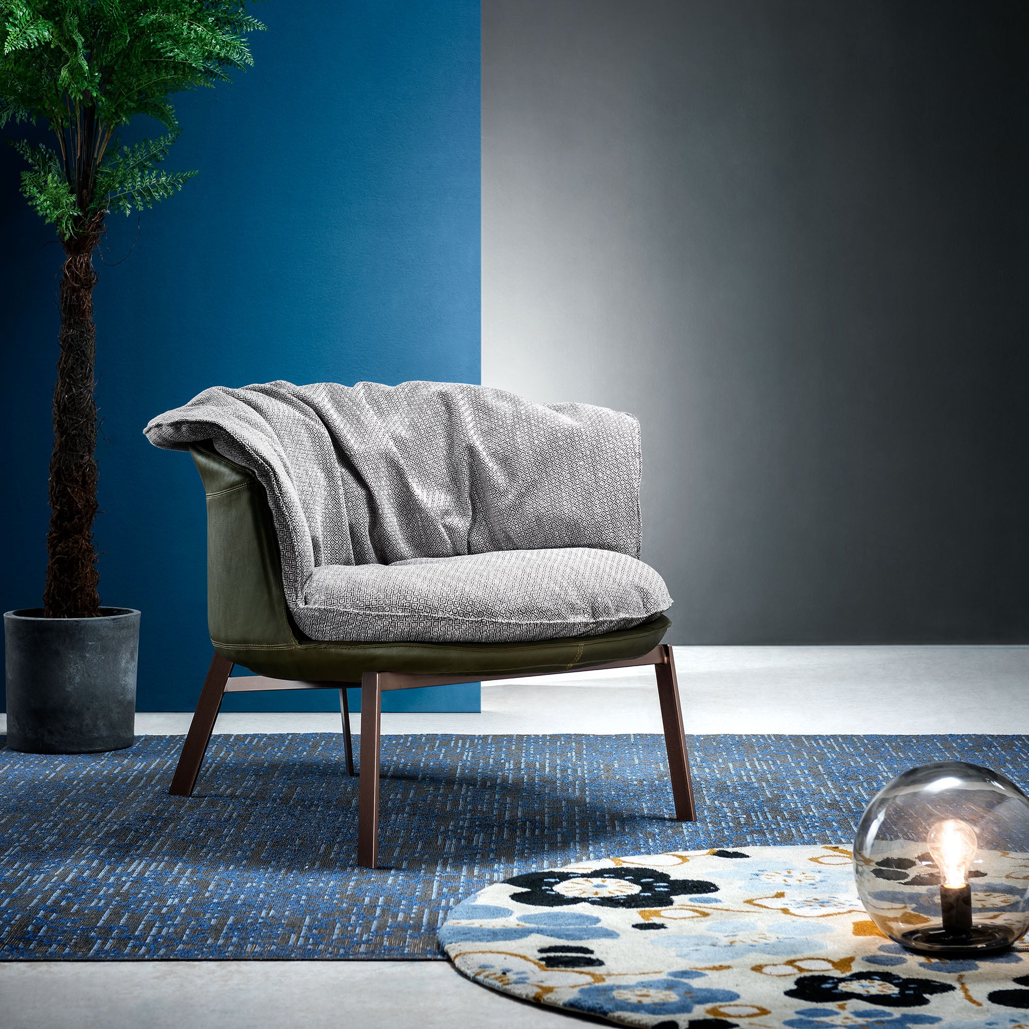 Parma Lounge Chair Lc036 - Lounge Chairs - ebarza Furniture UAE | Shop Modern Furniture in Abu Dhabi & Dubai - مفروشات ايبازرا في الامارات | تسوق اثاث عصري وديكورات مميزة في دبي وابوظبي