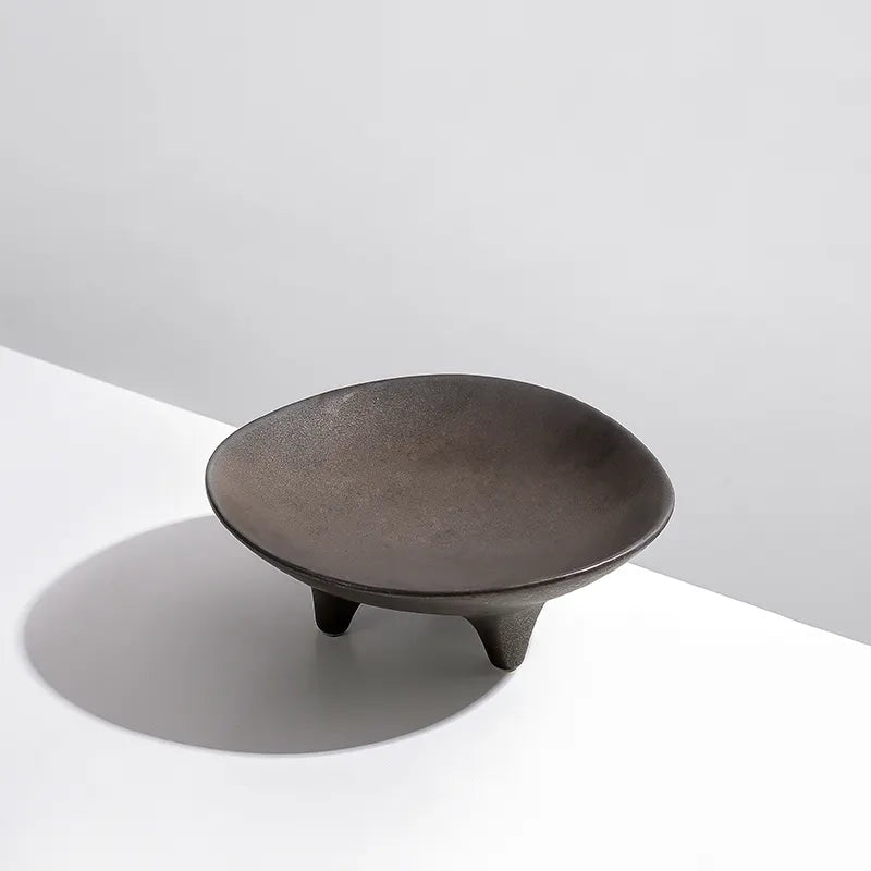 Ceramic Bowl With Feet Fd-D22044 - Bowls - ebarza Furniture UAE | Shop Modern Furniture in Abu Dhabi & Dubai - مفروشات ايبازرا في الامارات | تسوق اثاث عصري وديكورات مميزة في دبي وابوظبي