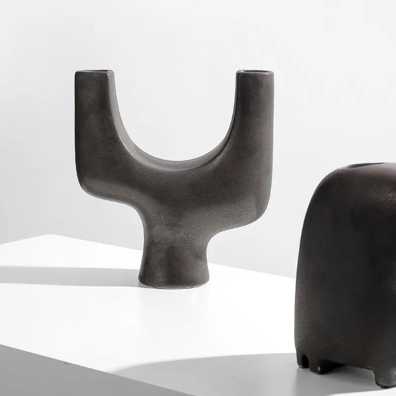 Ceramic Bowl With Feet Fd-D22044 - Bowls - ebarza Furniture UAE | Shop Modern Furniture in Abu Dhabi & Dubai - مفروشات ايبازرا في الامارات | تسوق اثاث عصري وديكورات مميزة في دبي وابوظبي