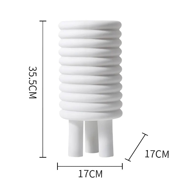 Circle Vase Grey Fc-Sz2174C - Vases - ebarza Furniture UAE | Shop Modern Furniture in Abu Dhabi & Dubai - مفروشات ايبازرا في الامارات | تسوق اثاث عصري وديكورات مميزة في دبي وابوظبي