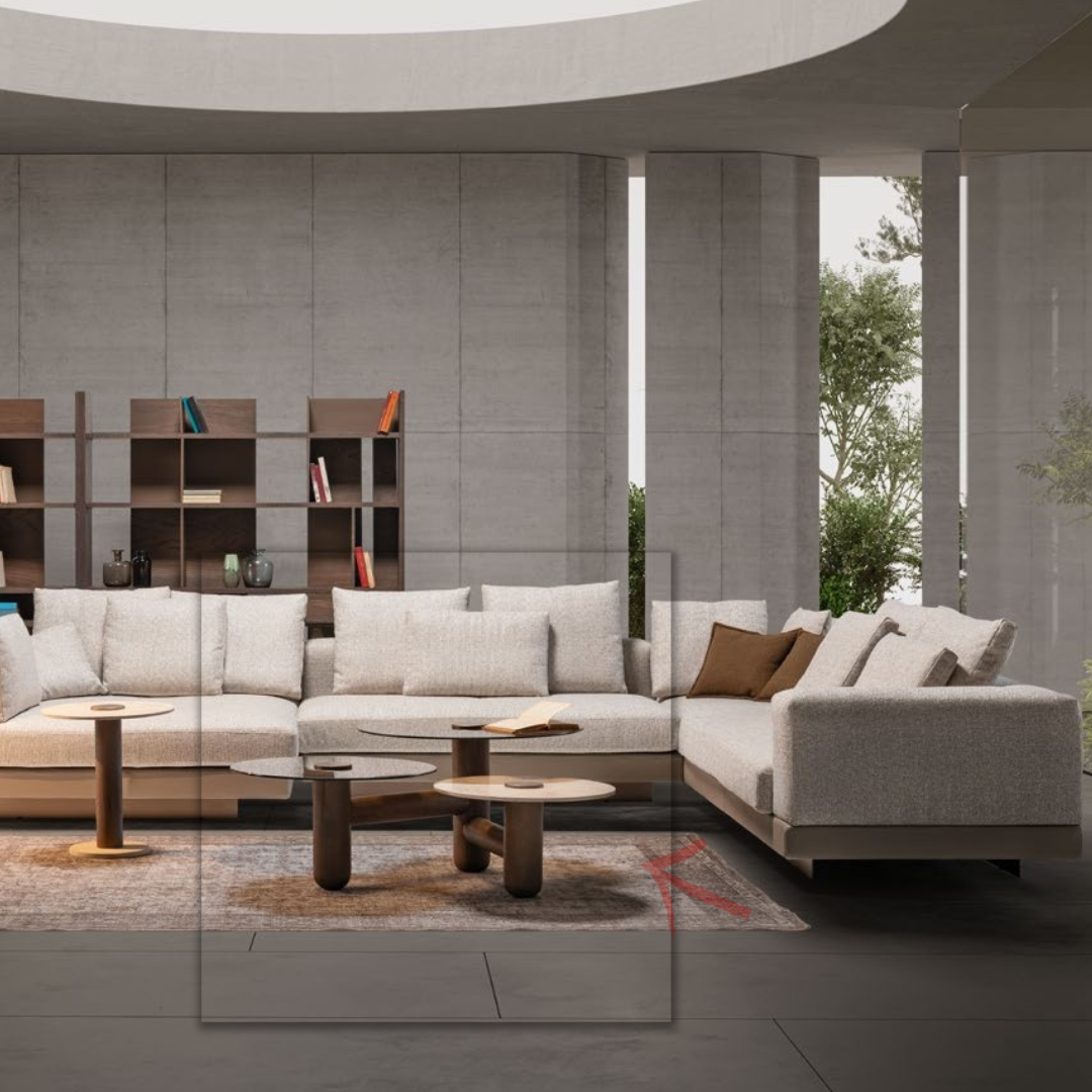 Modern Edessa Center Table by HOMAGE KOLTUK, sleek coffee table with a minimalist design, featuring a smooth wooden finish.