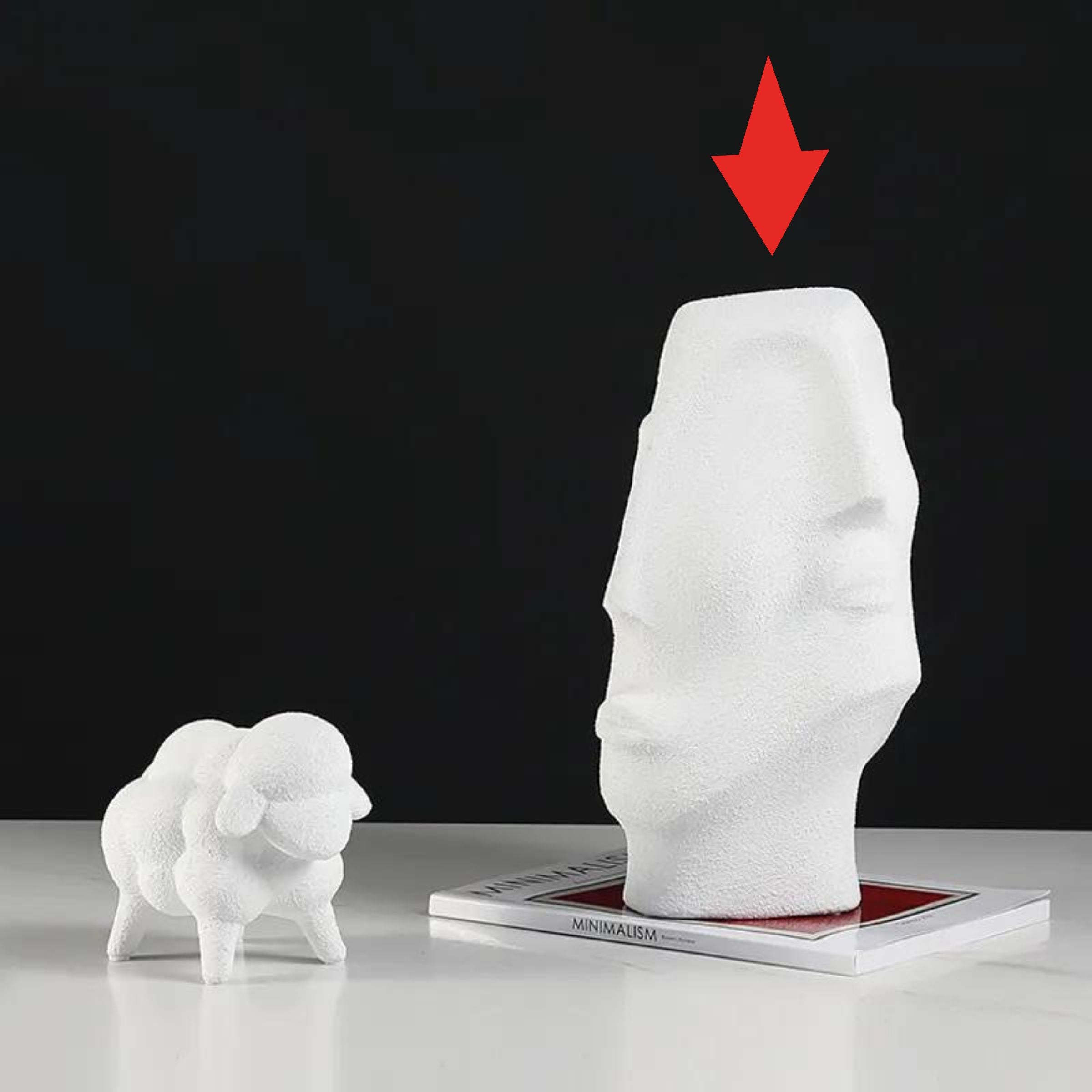 Four-Faced Ceramic Sculpture Fd-D22035 - Home Decor Figurines - ebarza Furniture UAE | Shop Modern Furniture in Abu Dhabi & Dubai - مفروشات ايبازرا في الامارات | تسوق اثاث عصري وديكورات مميزة في دبي وابوظبي