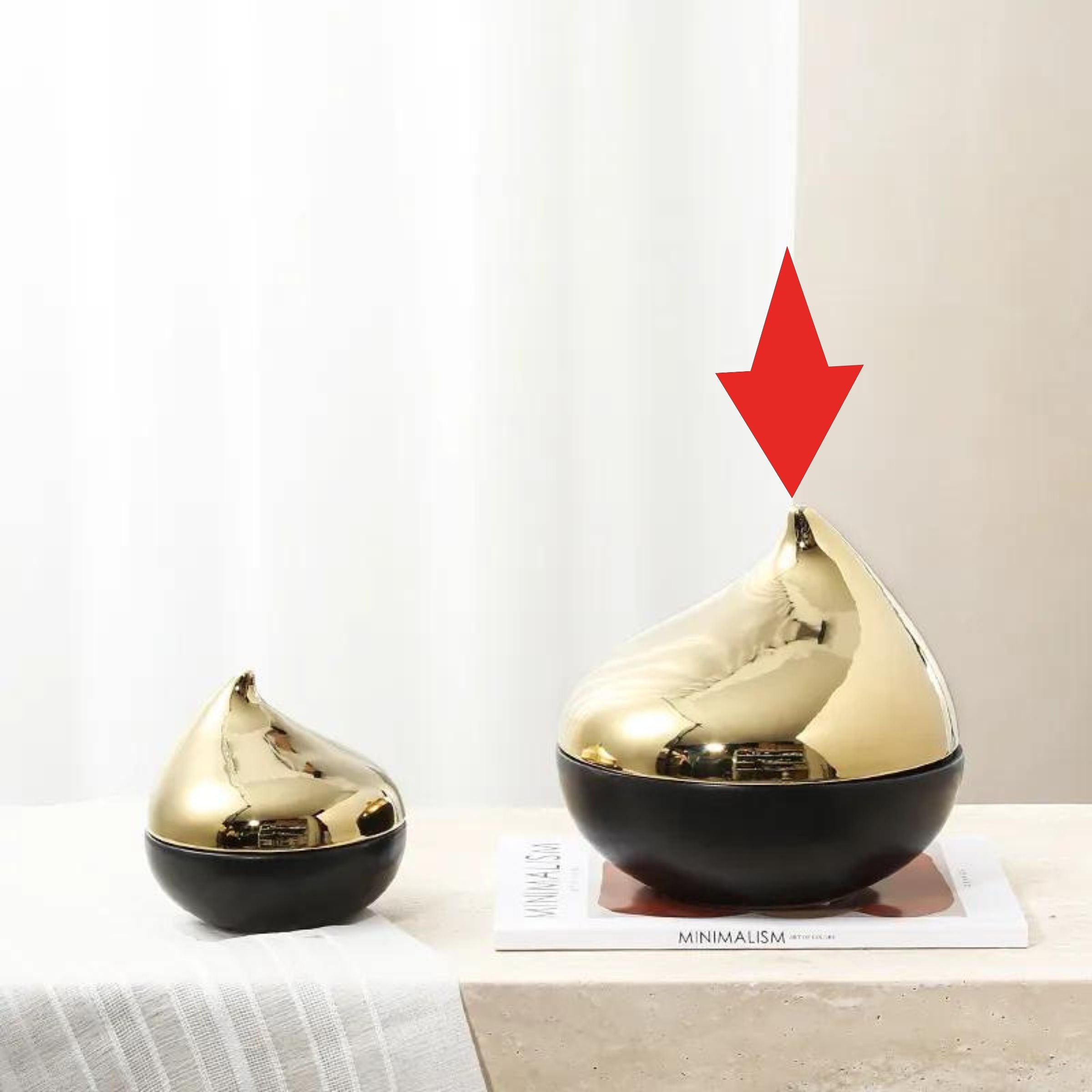 Gold Bird Decoration Jar-A Fa-D21074A - Vases - ebarza Furniture UAE | Shop Modern Furniture in Abu Dhabi & Dubai - مفروشات ايبازرا في الامارات | تسوق اثاث عصري وديكورات مميزة في دبي وابوظبي