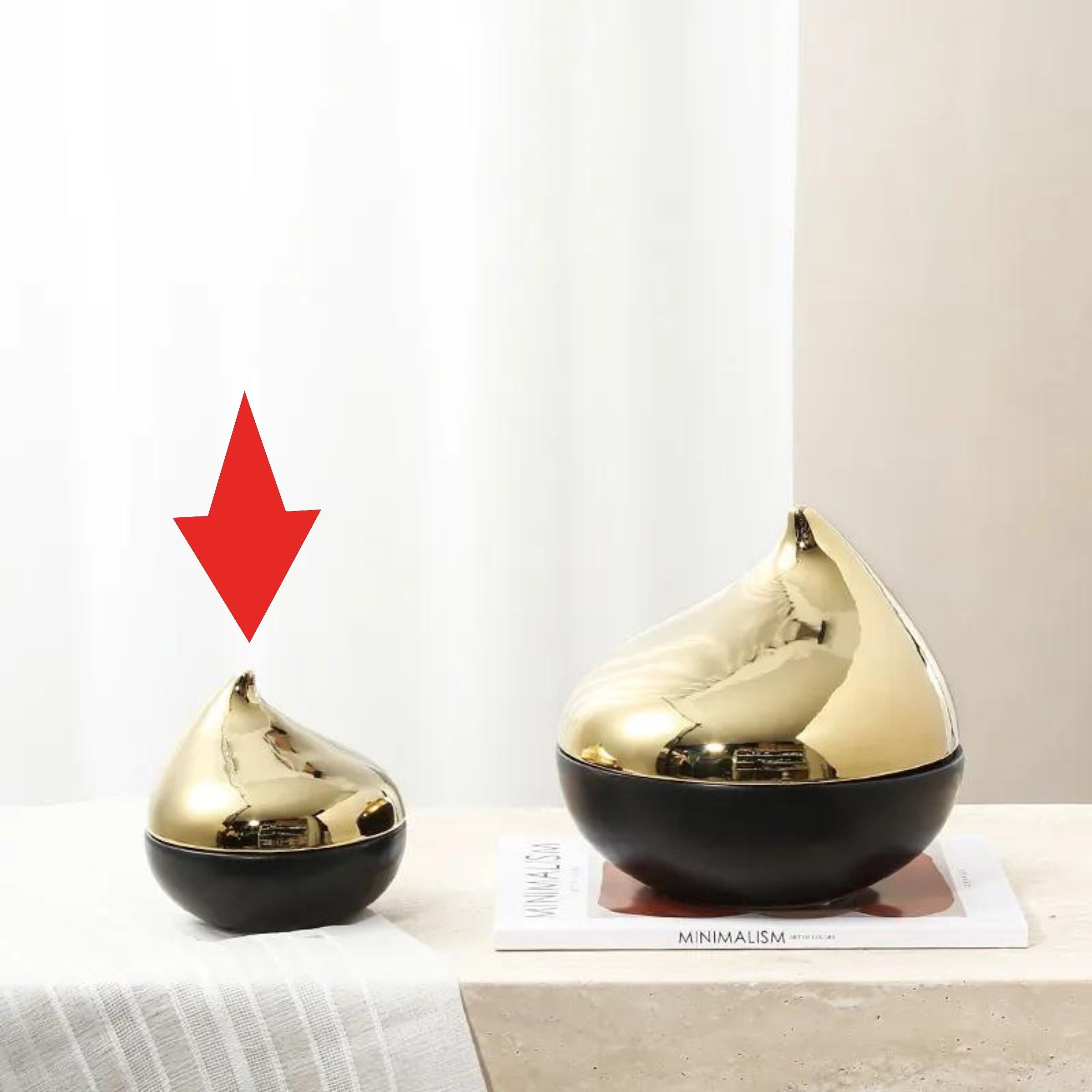 Gold Bird Decoration Jar-B Fa-D21074B - Vases - ebarza Furniture UAE | Shop Modern Furniture in Abu Dhabi & Dubai - مفروشات ايبازرا في الامارات | تسوق اثاث عصري وديكورات مميزة في دبي وابوظبي