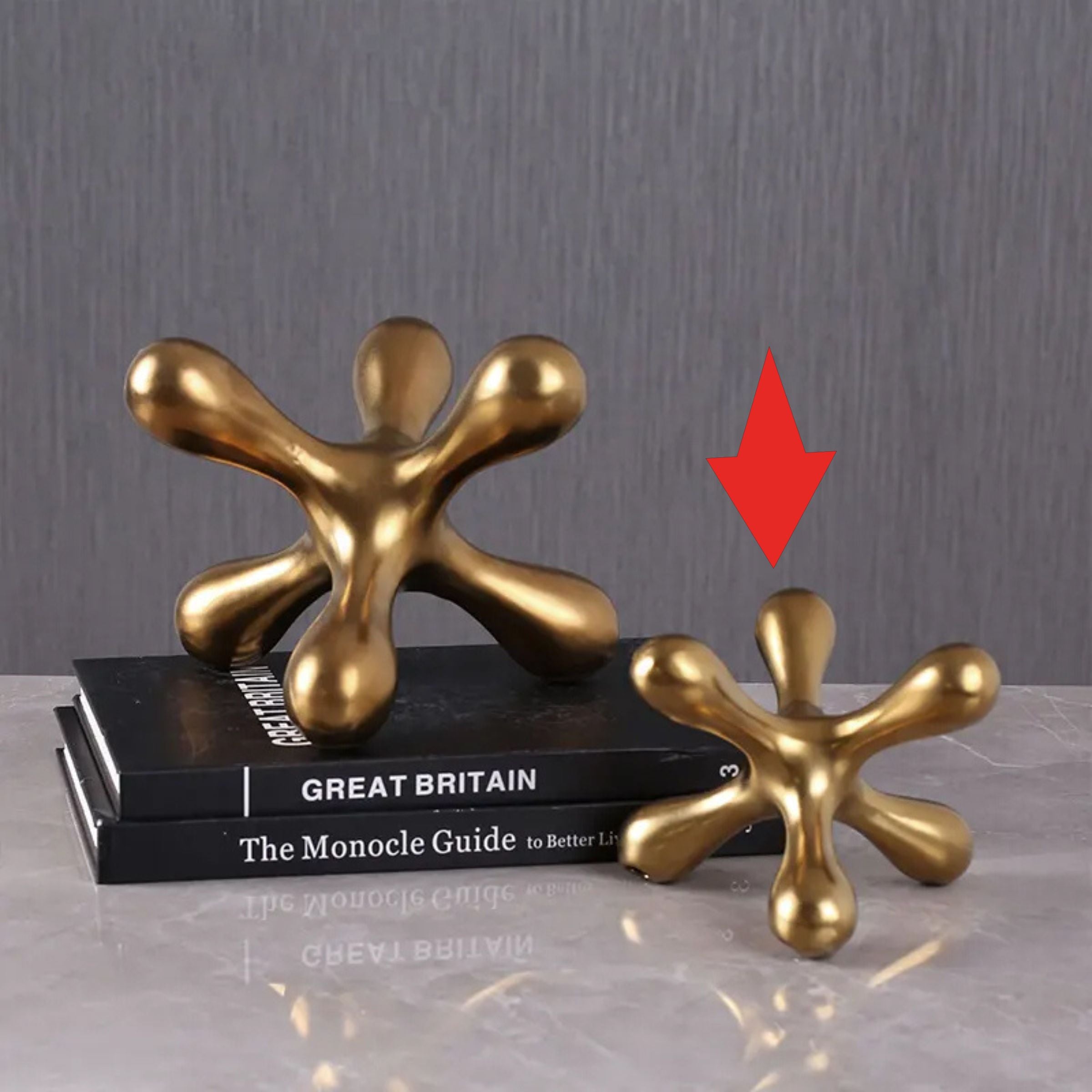 Golden Hexagonal Decoration - B Fa-D2021B - Home Decor Figurines - ebarza Furniture UAE | Shop Modern Furniture in Abu Dhabi & Dubai - مفروشات ايبازرا في الامارات | تسوق اثاث عصري وديكورات مميزة في دبي وابوظبي
