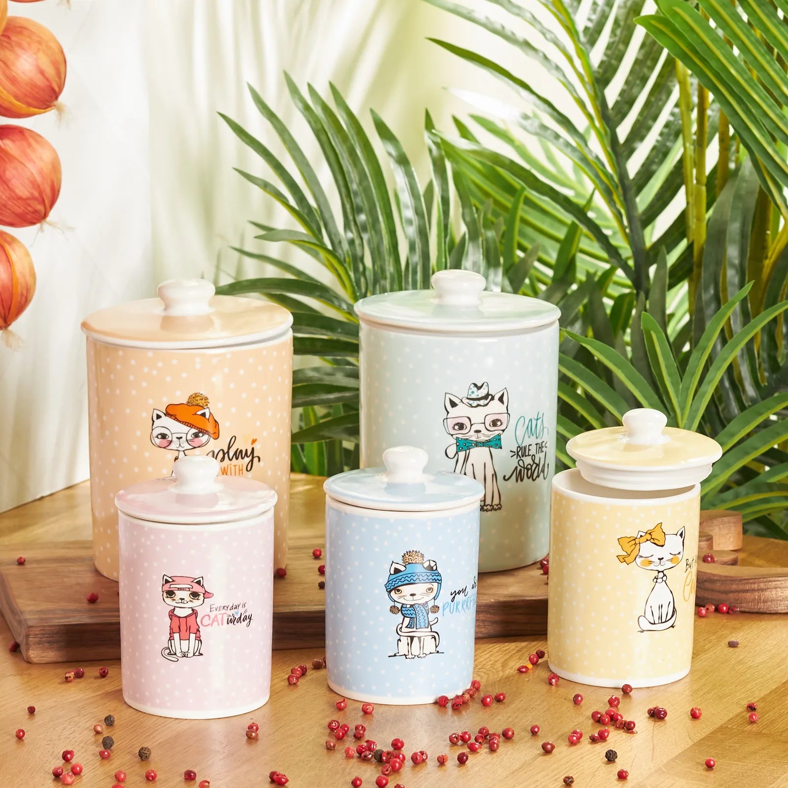 Karaca Animal 5 Pieces Spice Set 153.03.06.5146 - Spice Sets - ebarza Furniture UAE | Shop Modern Furniture in Abu Dhabi & Dubai - مفروشات ايبازرا في الامارات | تسوق اثاث عصري وديكورات مميزة في دبي وابوظبي