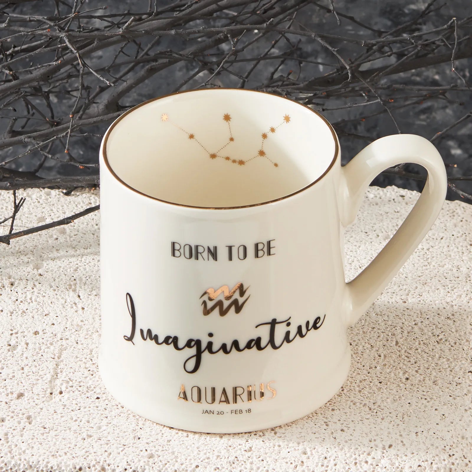 Karaca Aquarius Zodiac Trophy 153.03.06.5926 - Mugs - ebarza Furniture UAE | Shop Modern Furniture in Abu Dhabi & Dubai - مفروشات ايبازرا في الامارات | تسوق اثاث عصري وديكورات مميزة في دبي وابوظبي