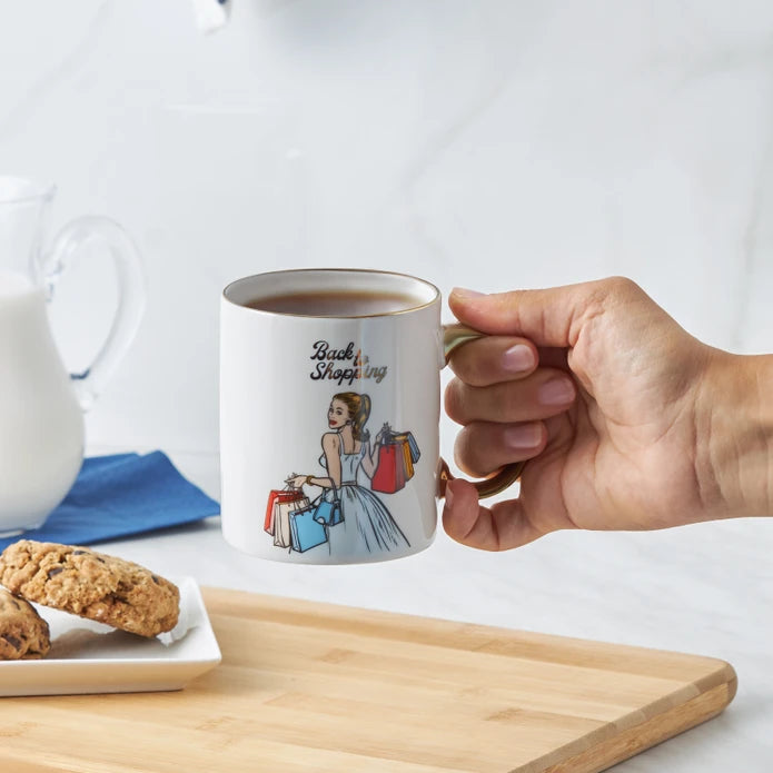 Karaca Back To Shopping Mug 153.03.06.5690 - Mugs - ebarza Furniture UAE | Shop Modern Furniture in Abu Dhabi & Dubai - مفروشات ايبازرا في الامارات | تسوق اثاث عصري وديكورات مميزة في دبي وابوظبي