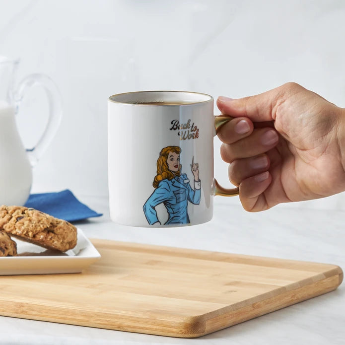 Karaca Back To Work Mug 153.03.06.5691 - Mugs - ebarza Furniture UAE | Shop Modern Furniture in Abu Dhabi & Dubai - مفروشات ايبازرا في الامارات | تسوق اثاث عصري وديكورات مميزة في دبي وابوظبي