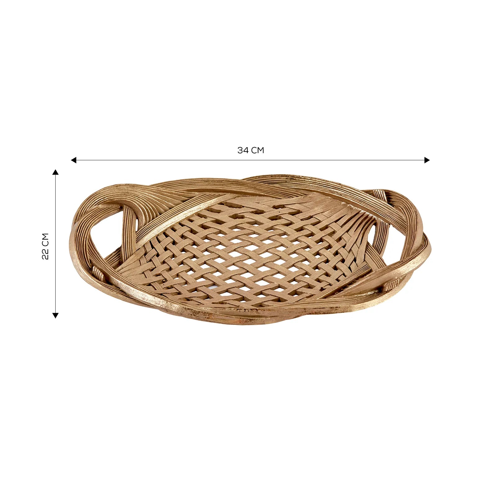 Karaca Eva Basket Tray 153.19.01.1374 - Trays - ebarza Furniture UAE | Shop Modern Furniture in Abu Dhabi & Dubai - مفروشات ايبازرا في الامارات | تسوق اثاث عصري وديكورات مميزة في دبي وابوظبي