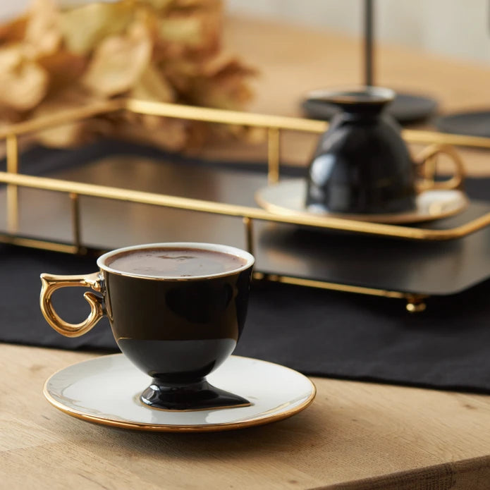 Karaca Faladdin Coffee Cup For 2 People 100 Ml 153.03.06.7885 - Coffee Sets - ebarza Furniture UAE | Shop Modern Furniture in Abu Dhabi & Dubai - مفروشات ايبازرا في الامارات | تسوق اثاث عصري وديكورات مميزة في دبي وابوظبي