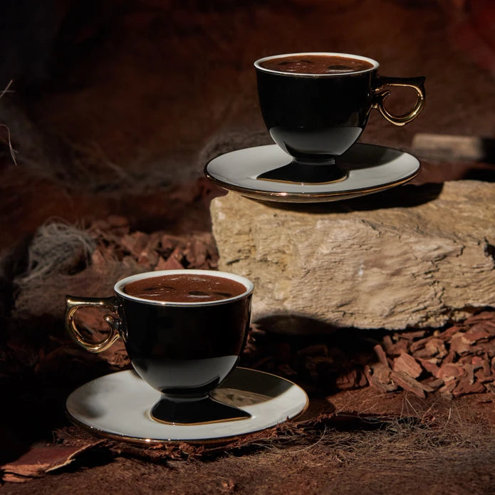 Karaca Faladdin Coffee Cup For 2 People 100 Ml 153.03.06.7885 - Coffee Sets - ebarza Furniture UAE | Shop Modern Furniture in Abu Dhabi & Dubai - مفروشات ايبازرا في الامارات | تسوق اثاث عصري وديكورات مميزة في دبي وابوظبي
