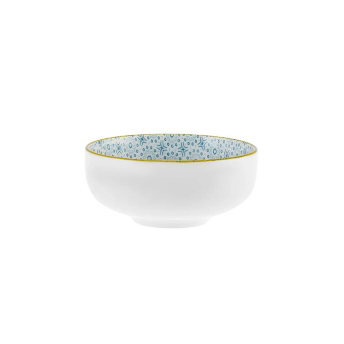Karaca Floral Blue Round Cookie Bowl 10 cm 153.03.08.2972 - Bowls - ebarza Furniture UAE | Shop Modern Furniture in Abu Dhabi & Dubai - مفروشات ايبازرا في الامارات | تسوق اثاث عصري وديكورات مميزة في دبي وابوظبي