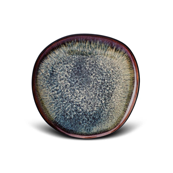 Karaca Galactic Black Cake Plate 153.03.06.7232 - Plates - ebarza Furniture UAE | Shop Modern Furniture in Abu Dhabi & Dubai - مفروشات ايبازرا في الامارات | تسوق اثاث عصري وديكورات مميزة في دبي وابوظبي
