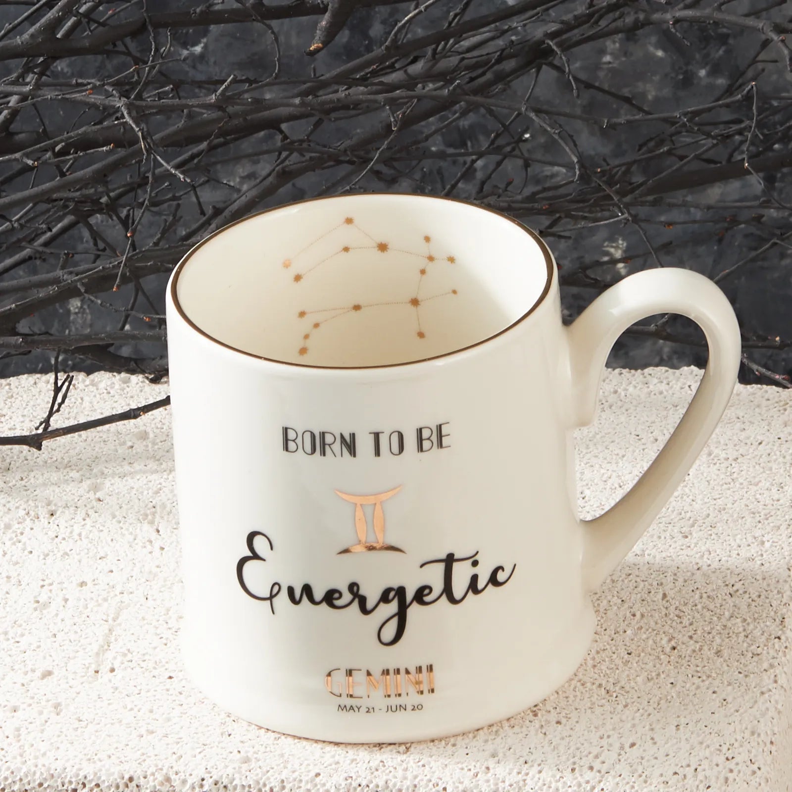 Karaca Gemini Horoscope Mug 153.03.06.5930 - Mugs - ebarza Furniture UAE | Shop Modern Furniture in Abu Dhabi & Dubai - مفروشات ايبازرا في الامارات | تسوق اثاث عصري وديكورات مميزة في دبي وابوظبي