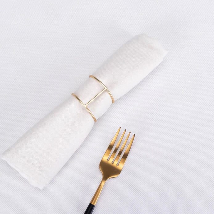 Karaca Home 3D Geometry 4-Piece Napkin Ring 300.22.02.0485 - Napkin Rings - ebarza Furniture UAE | Shop Modern Furniture in Abu Dhabi & Dubai - مفروشات ايبازرا في الامارات | تسوق اثاث عصري وديكورات مميزة في دبي وابوظبي