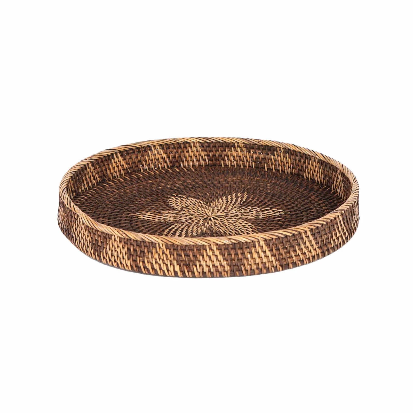 Karaca Home Antique Rattan Tray 40 Cm 300.21.02.0116 - Trays - ebarza Furniture UAE | Shop Modern Furniture in Abu Dhabi & Dubai - مفروشات ايبازرا في الامارات | تسوق اثاث عصري وديكورات مميزة في دبي وابوظبي