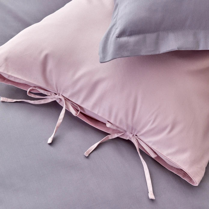 Karaca Home Basic Dried Rose Dark Gray Double Sided Double Duvet Cover Set 200.18.01.0687 - Bedding - ebarza Furniture UAE | Shop Modern Furniture in Abu Dhabi & Dubai - مفروشات ايبازرا في الامارات | تسوق اثاث عصري وديكورات مميزة في دبي وابوظبي