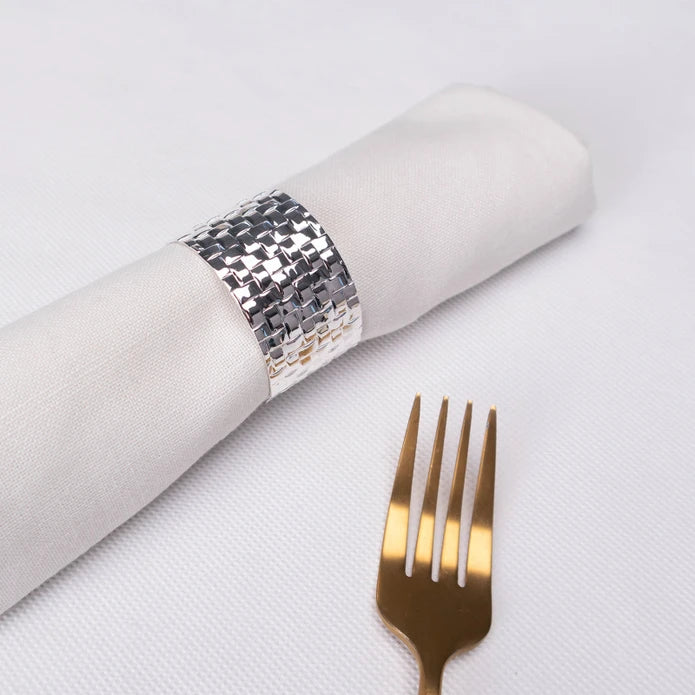 Karaca Home Marcello 2-Pack Silver Napkin Ring 300.22.02.0483 - Napkin Rings - ebarza Furniture UAE | Shop Modern Furniture in Abu Dhabi & Dubai - مفروشات ايبازرا في الامارات | تسوق اثاث عصري وديكورات مميزة في دبي وابوظبي