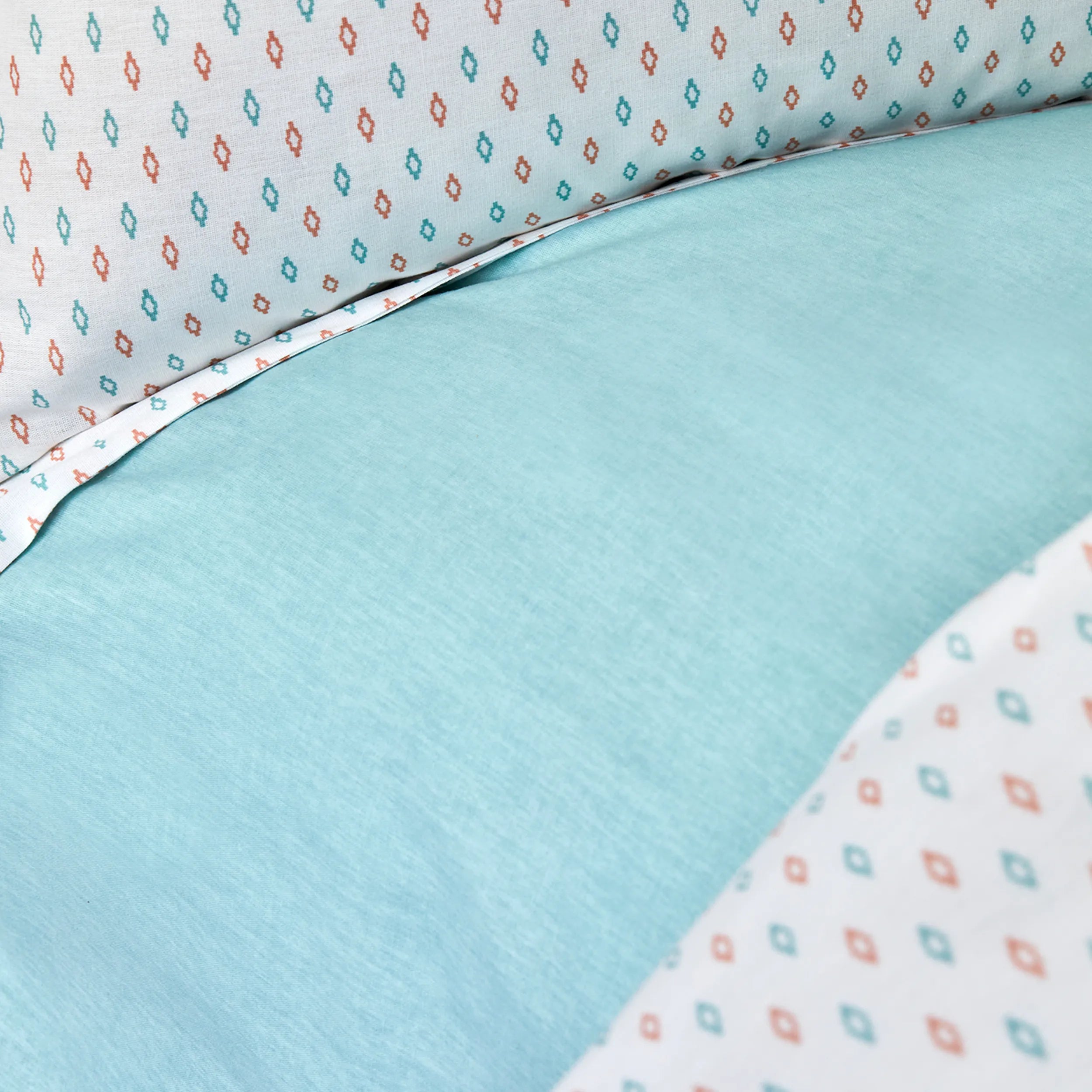 Karaca Home Moody Blue 100% Cotton Young Single Duvet Cover Set 200.18.01.0299 - Bedding - ebarza Furniture UAE | Shop Modern Furniture in Abu Dhabi & Dubai - مفروشات ايبازرا في الامارات | تسوق اثاث عصري وديكورات مميزة في دبي وابوظبي