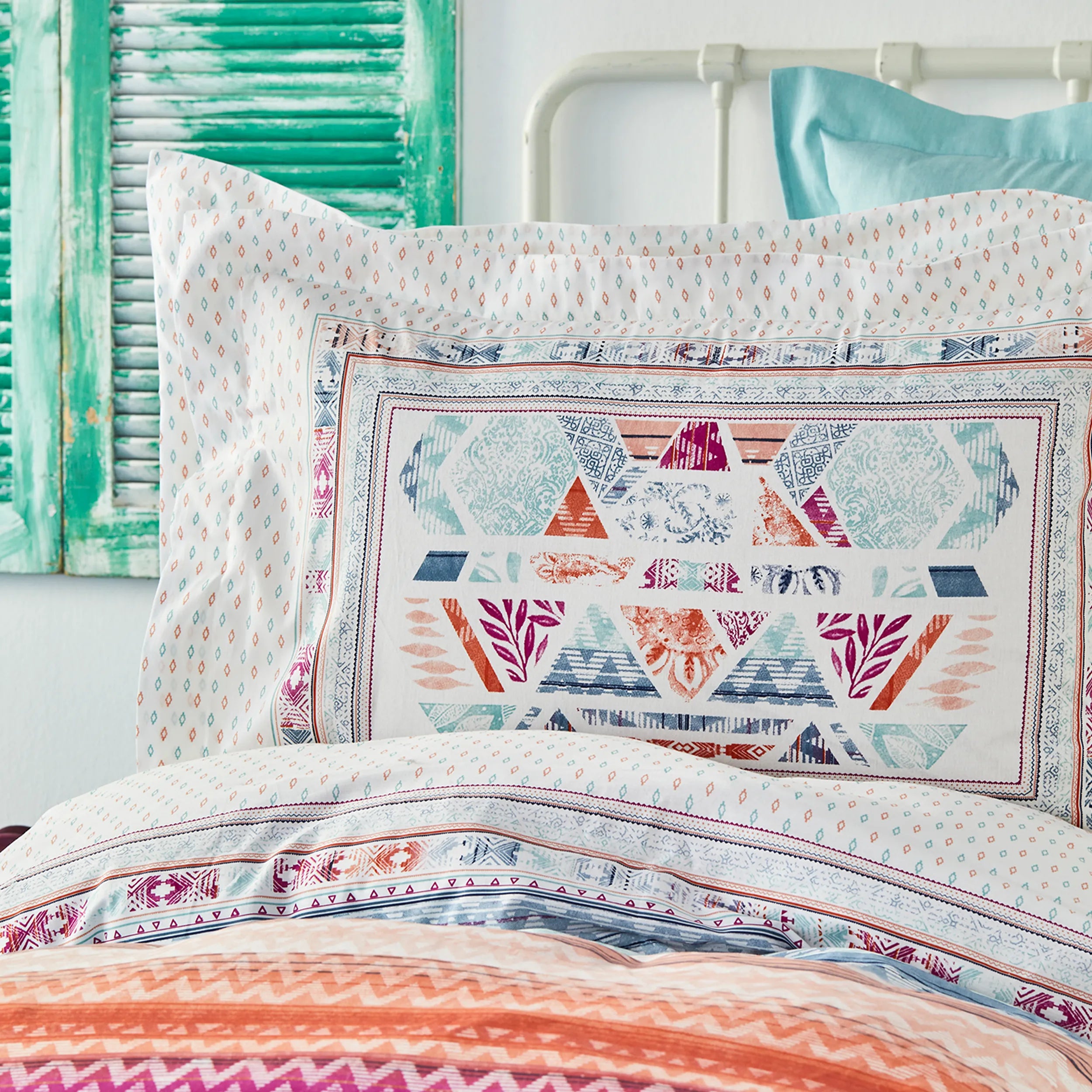 Karaca Home Moody Blue 100% Cotton Young Single Duvet Cover Set 200.18.01.0299 - Bedding - ebarza Furniture UAE | Shop Modern Furniture in Abu Dhabi & Dubai - مفروشات ايبازرا في الامارات | تسوق اثاث عصري وديكورات مميزة في دبي وابوظبي