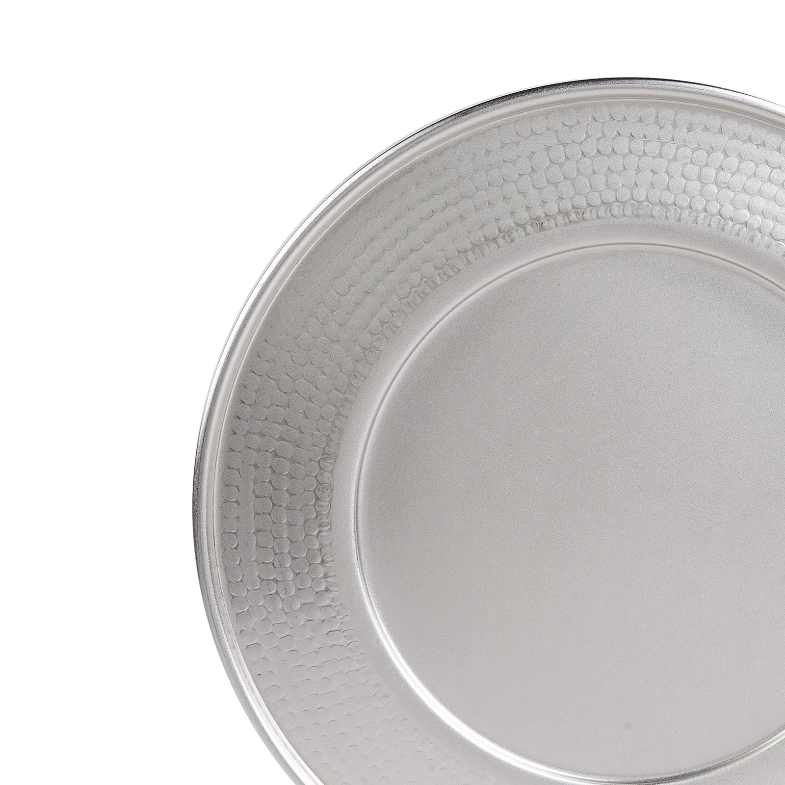 Karaca Home Moroc Supla Silver 33 Cm 300.21.02.019 - Plates - ebarza Furniture UAE | Shop Modern Furniture in Abu Dhabi & Dubai - مفروشات ايبازرا في الامارات | تسوق اثاث عصري وديكورات مميزة في دبي وابوظبي